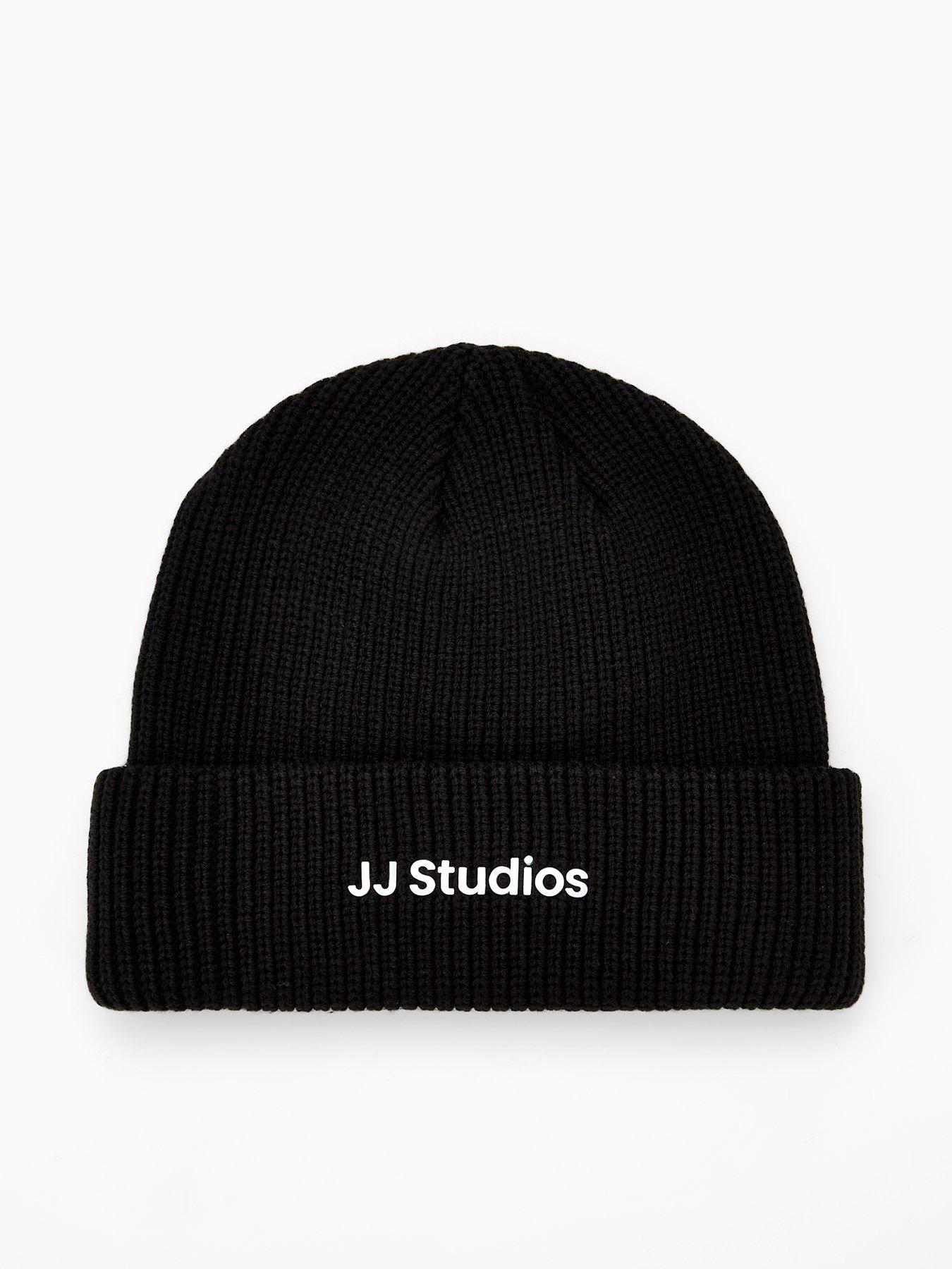 jack-jones-soho-jj-studios-knitted-beanie-hat-black