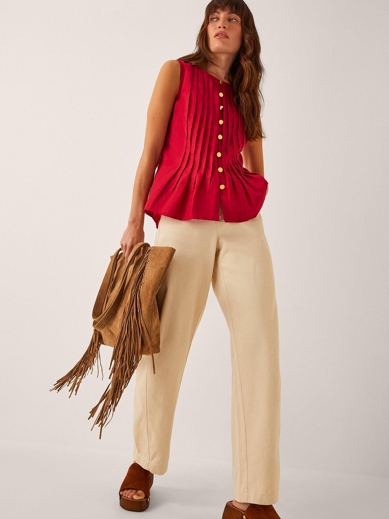 monsoon-monica-pleat-top-redback