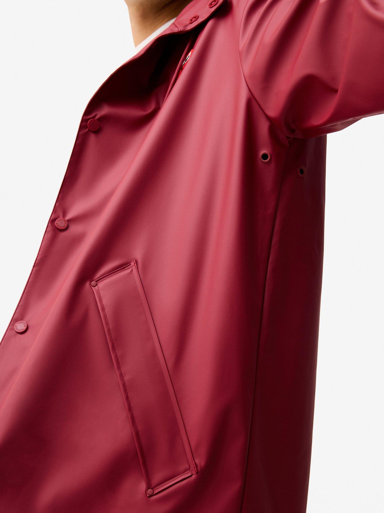 hunter-jo-pu-raincoat-dark-reddetail