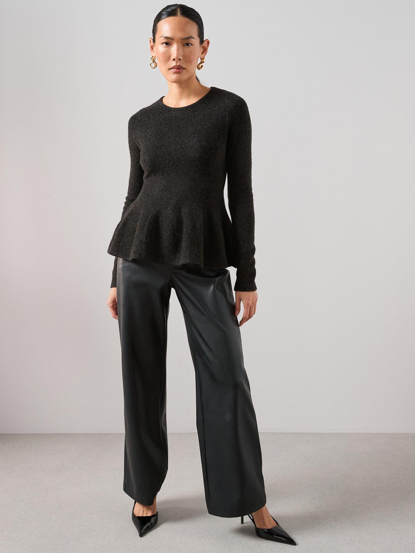 the-very-collection-crew-neck-peplum-jumper-with-wool-blackback