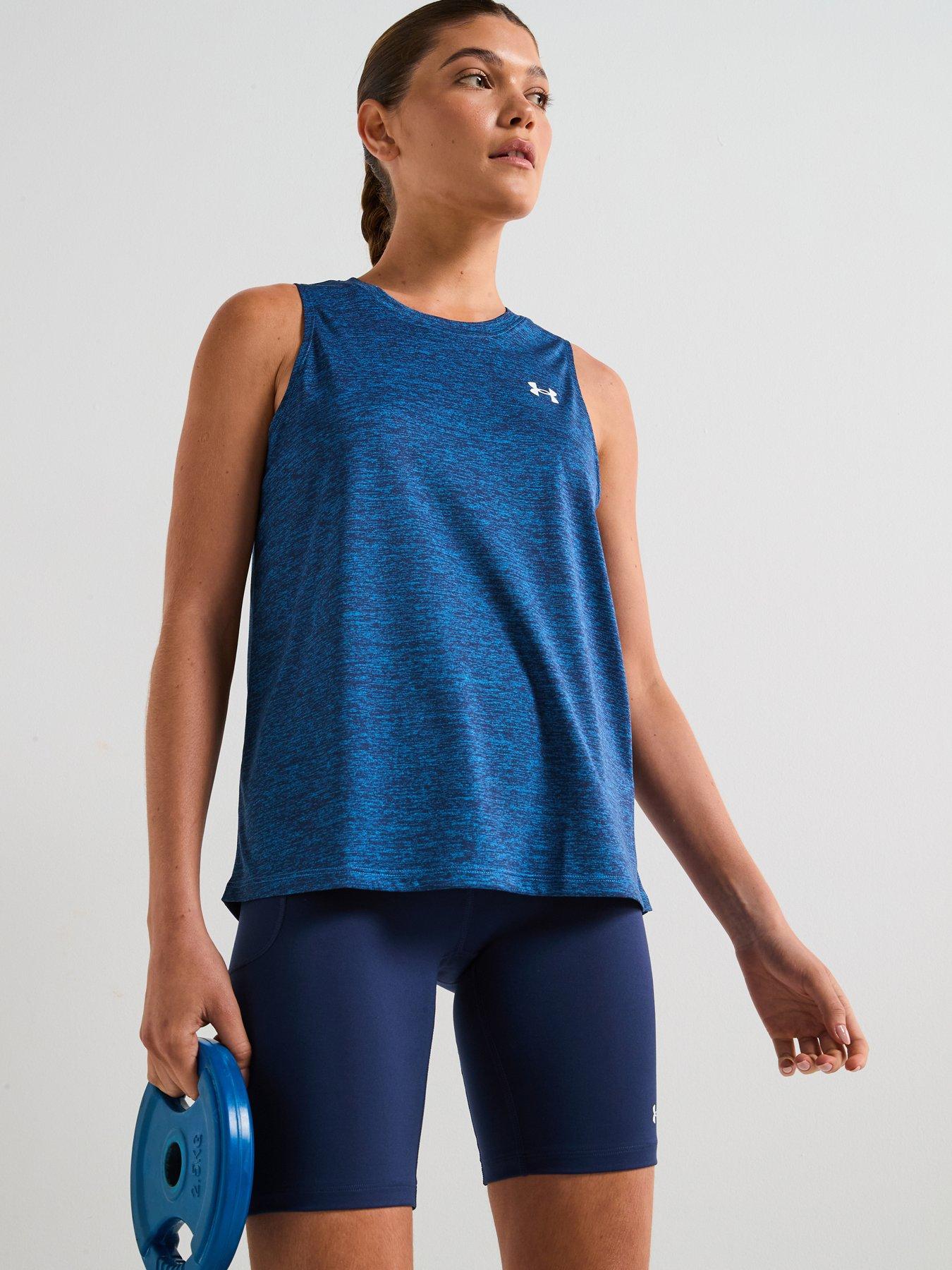 UNDER ARMOUR Womens Training Tech Twist Tank - Blue