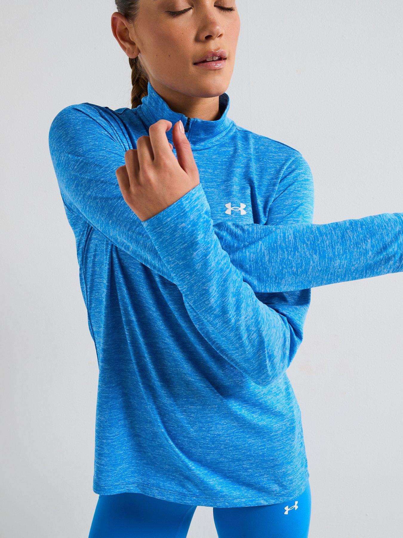 under-armour-womens-training-tech-twist-12-zip-top-bluedetail