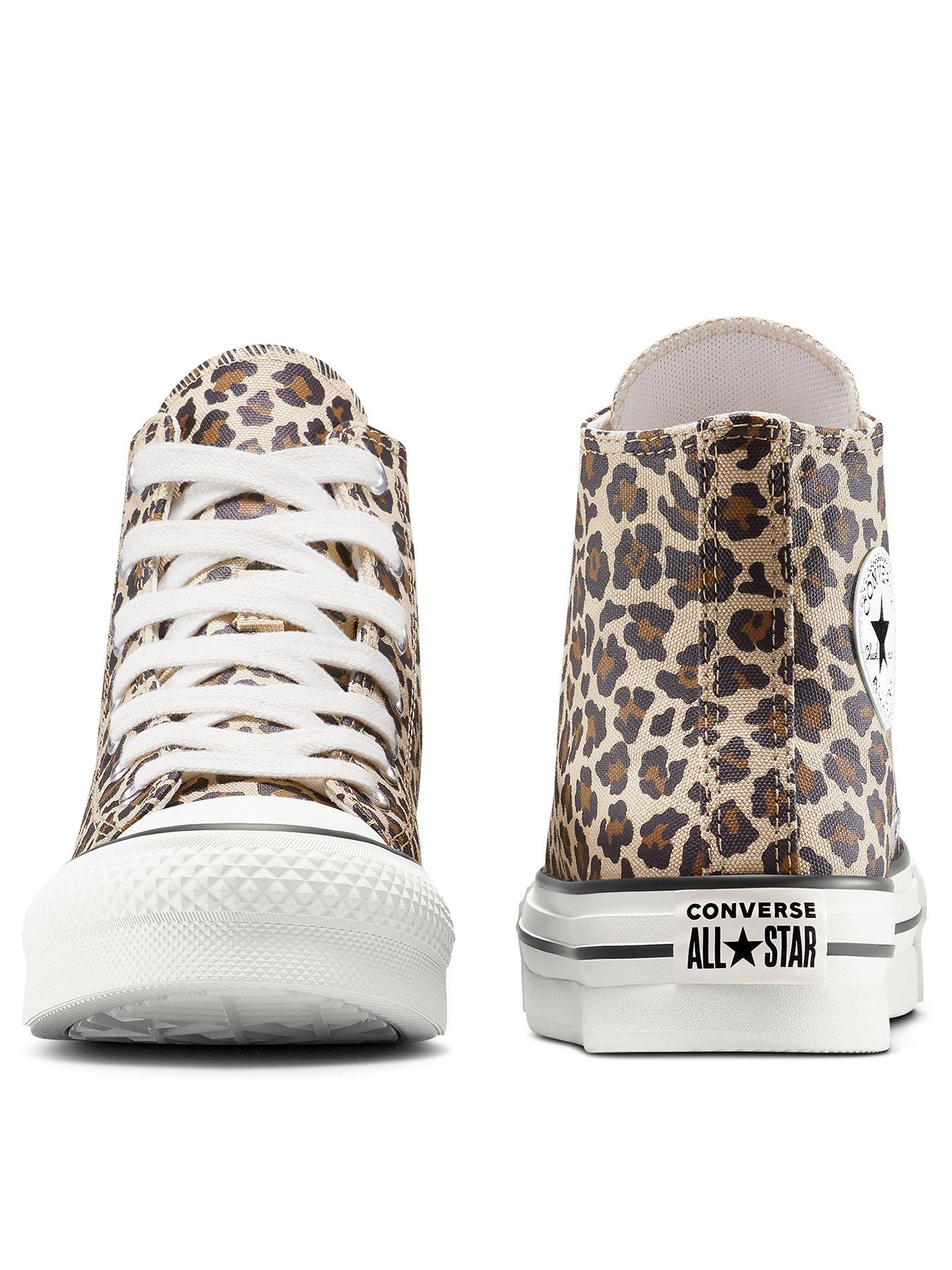 Animal Print Chucks Converse Leo Converse Juniors Chuck Taylor All Star Eva  Lift Hi Tops Animal