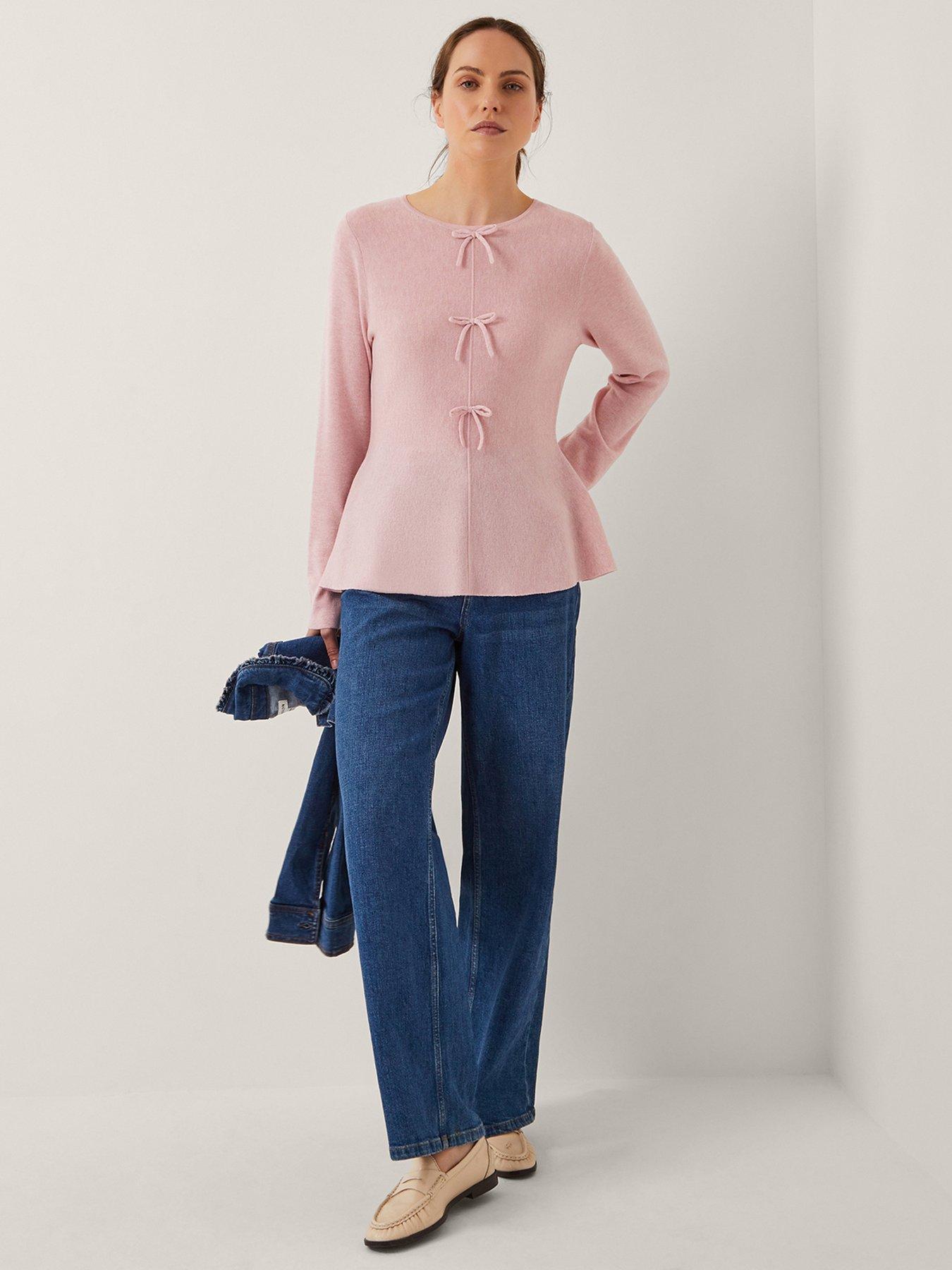 monsoon-paula-peplum-jumper-blush-pinkoutfit