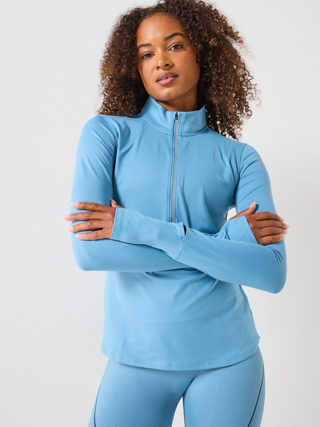 UNDER ARMOUR Womens Running Launch Pro 1/2 Zip Top - Blue