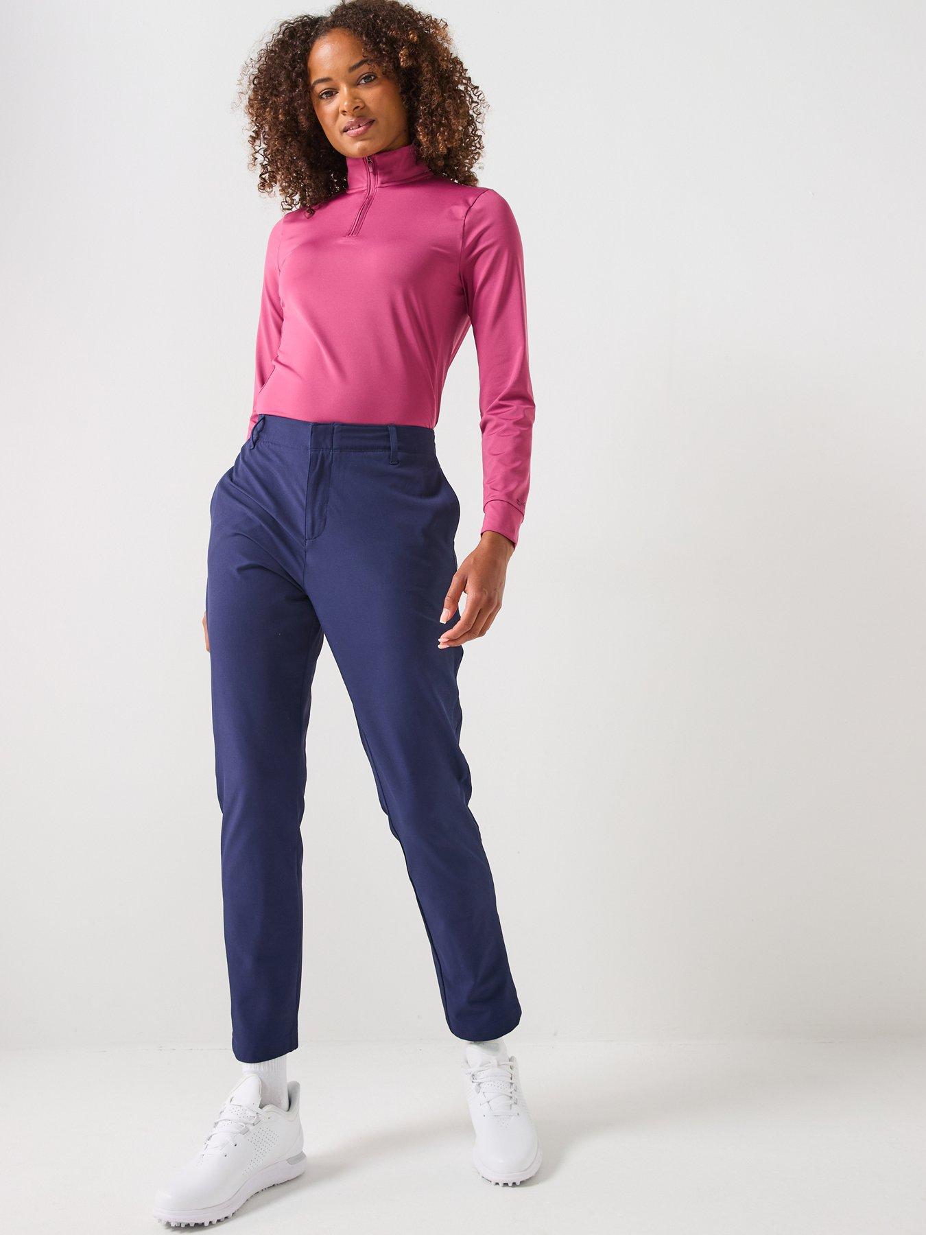 under-armour-womens-golf-drive-14-zip-top-burgundyback