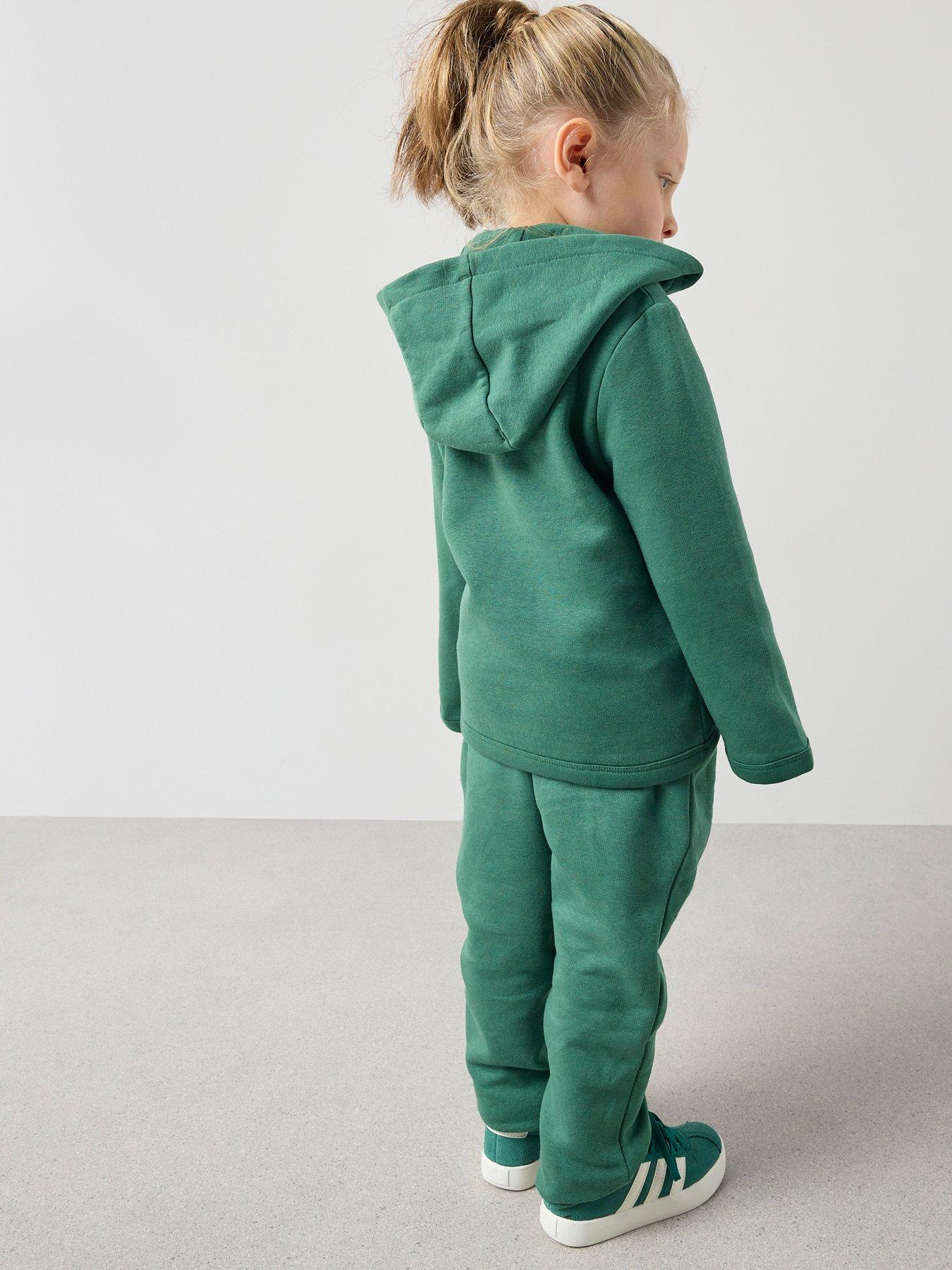 Image 2 of 6 of The Very Collection Boys 3 Piece Soft Hoodie Joggers And T-shirt Set - Green