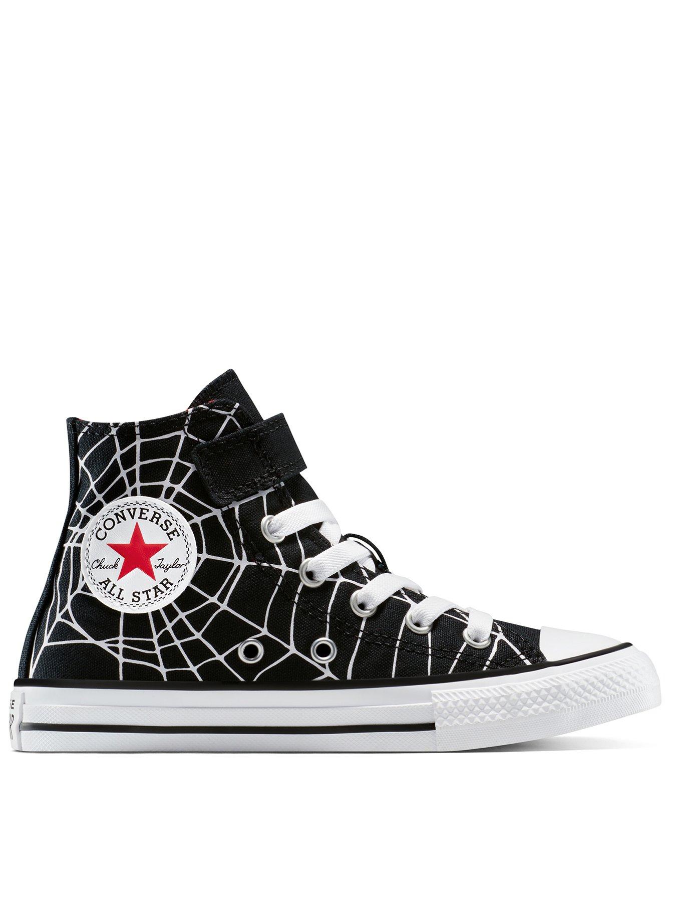 Converse Kids Chuck Taylor All Star 1V Hi Tops - Black Webs