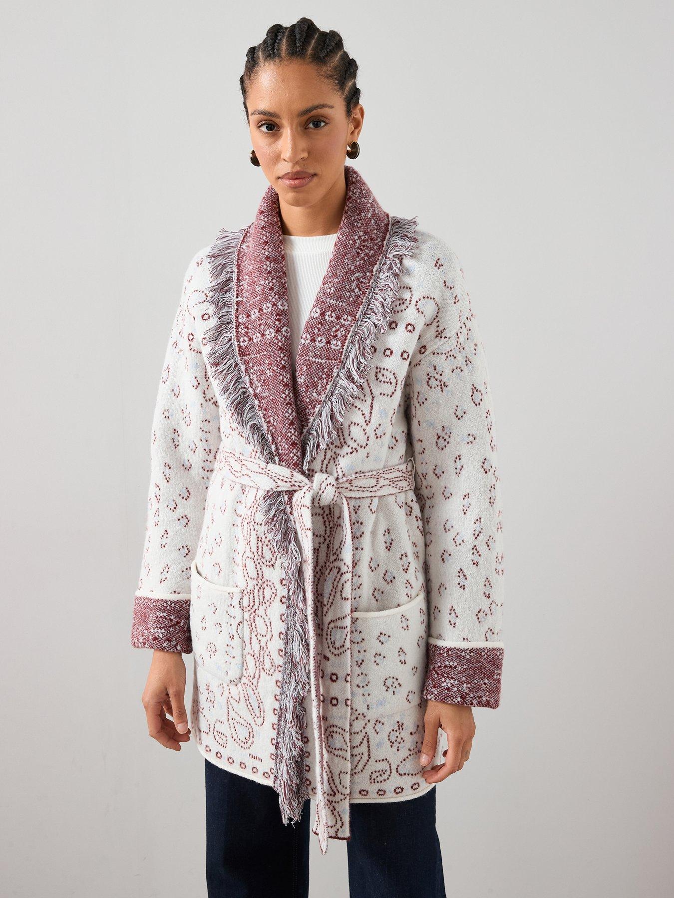 the-very-collection-fringe-jacquard-wrap-cardigan-burgundy