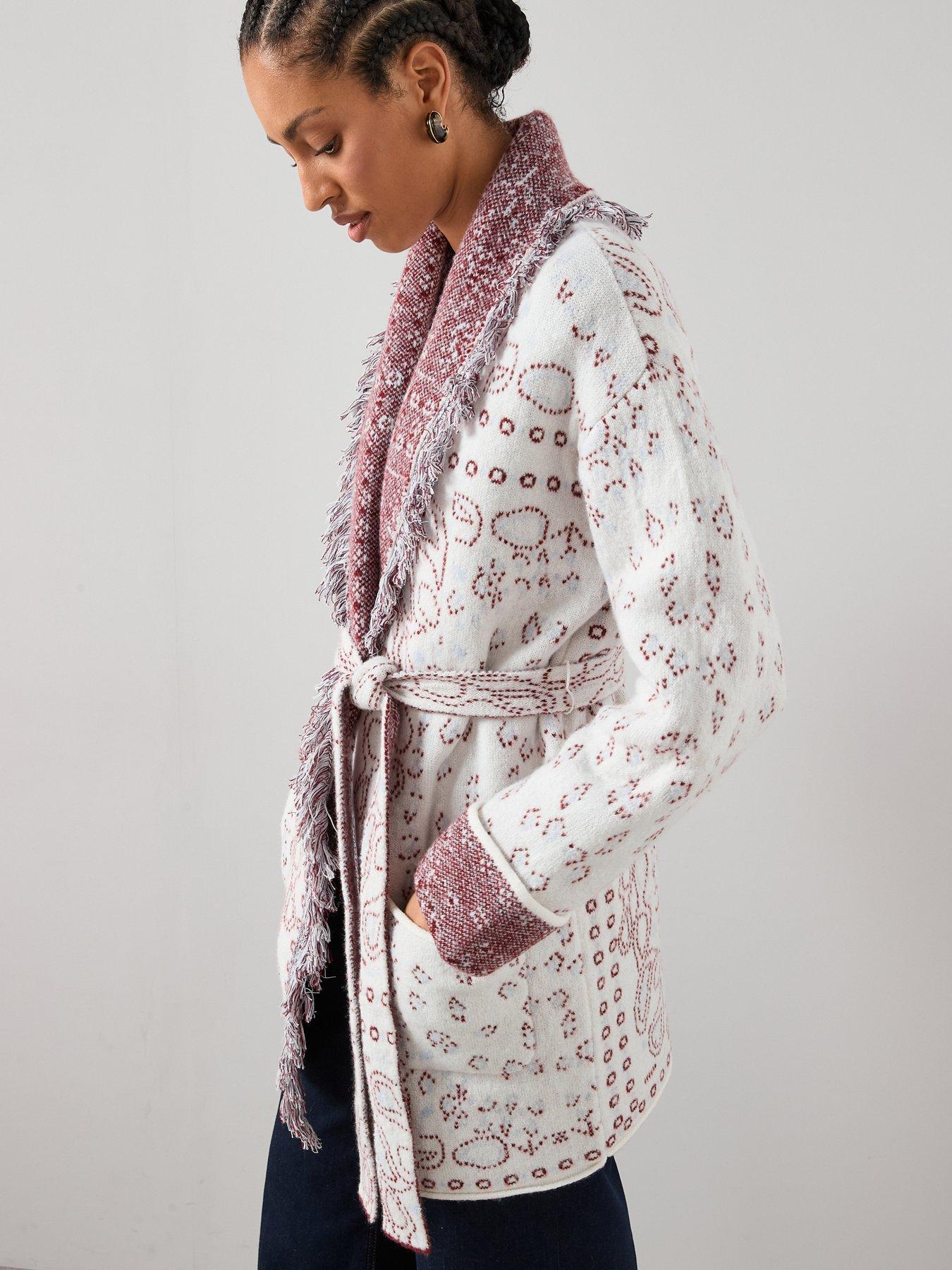 the-very-collection-fringe-jacquard-wrap-cardigan-burgundydetail