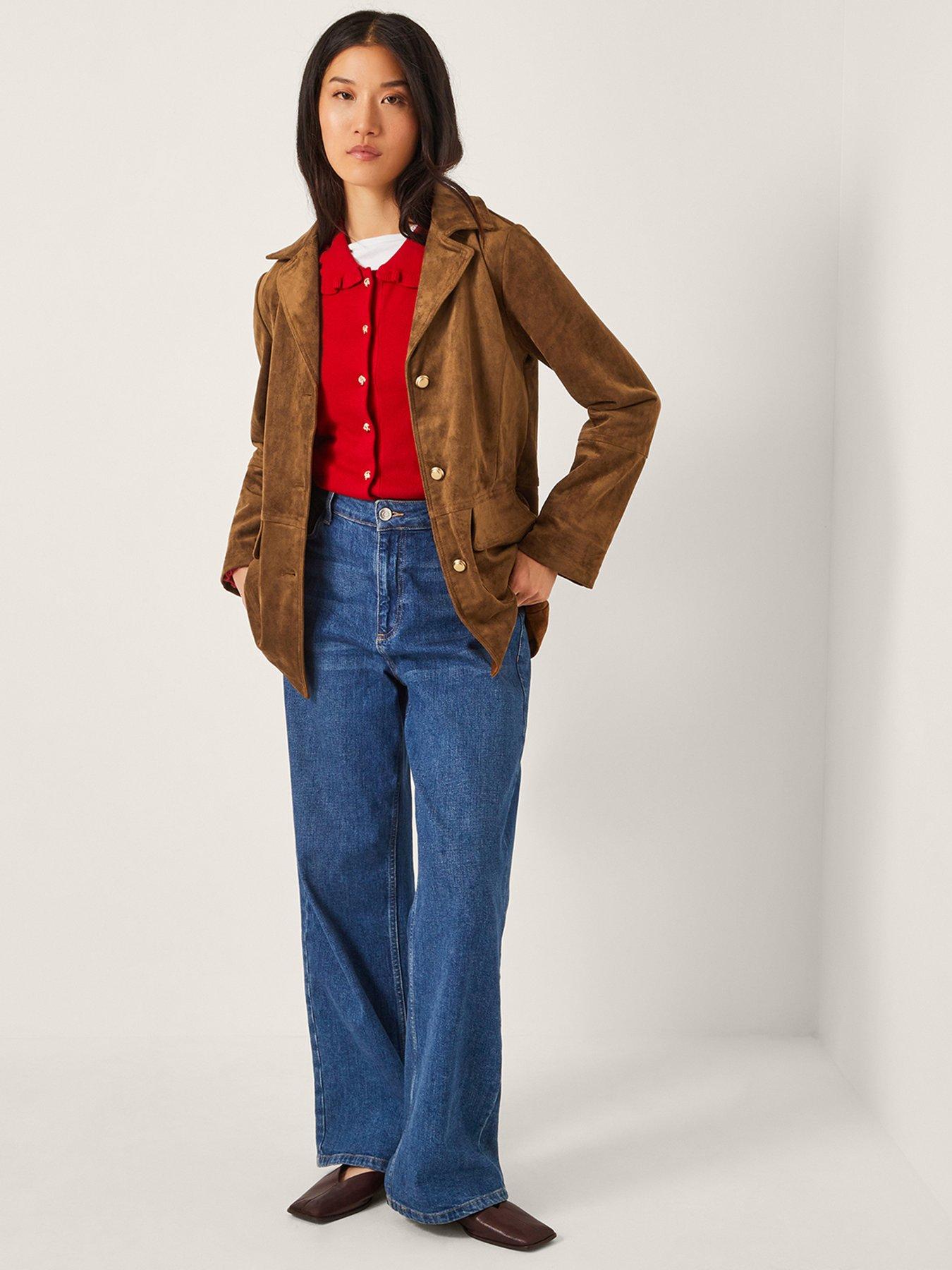 monsoon-naya-suedette-jacket-brown