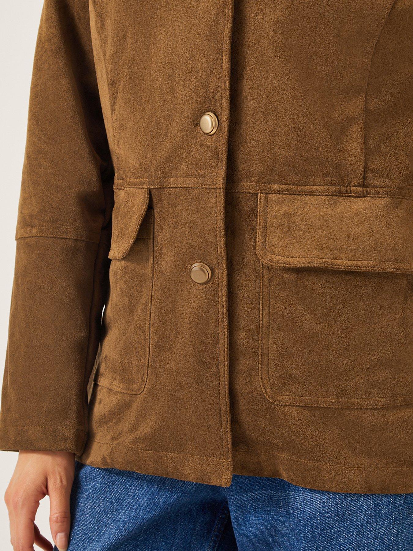 monsoon-naya-suedette-jacket-browndetail