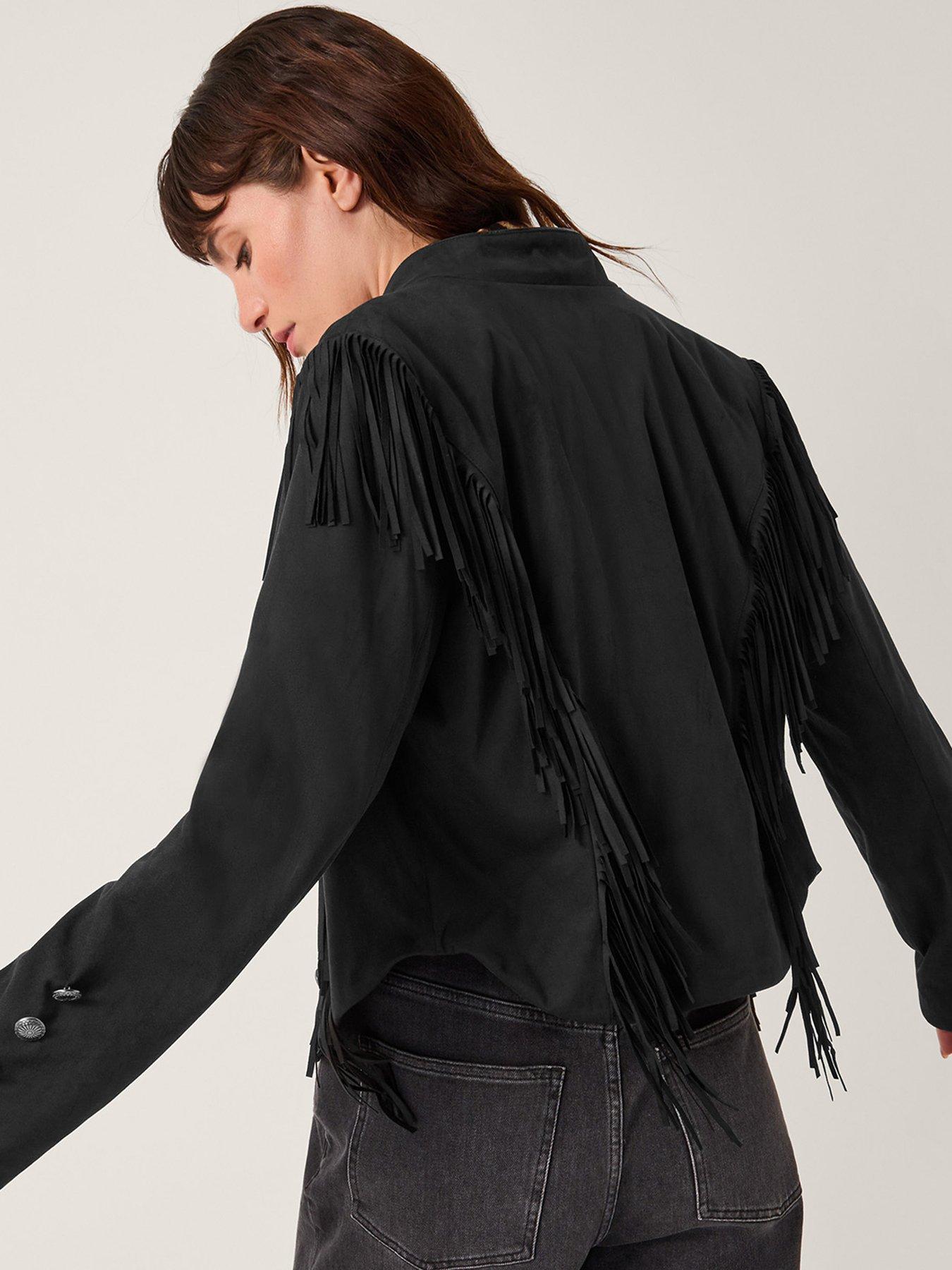 monsoon-salome-fringe-jacket-blackstillFront