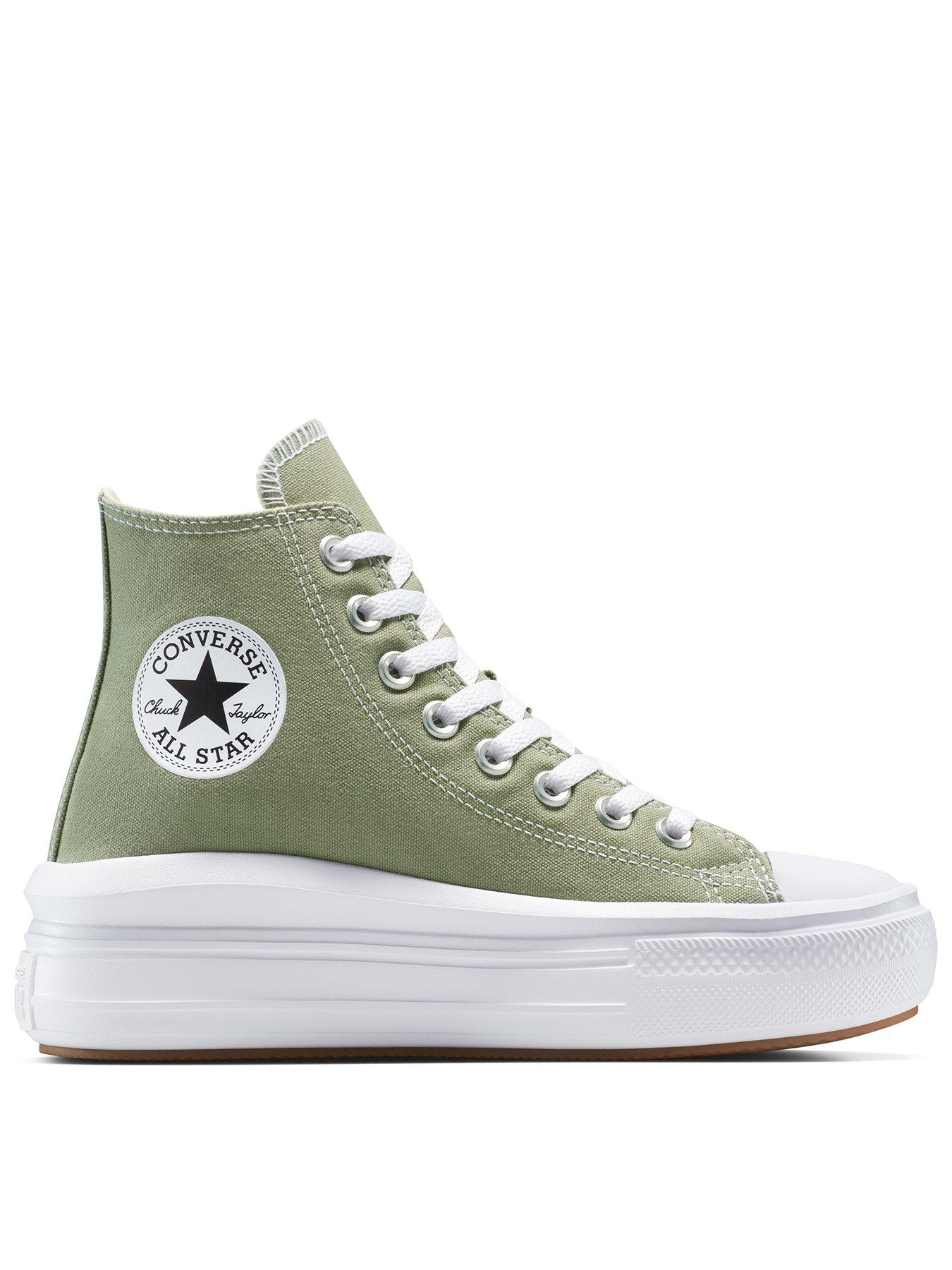 Converse Womens Chuck Taylor All Star Move Platform High Top - Green