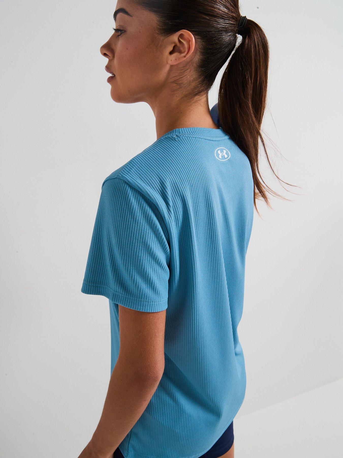 Image 6 of 6 of UNDER ARMOUR Womens Training Tech Rib T-Shirt - Blue