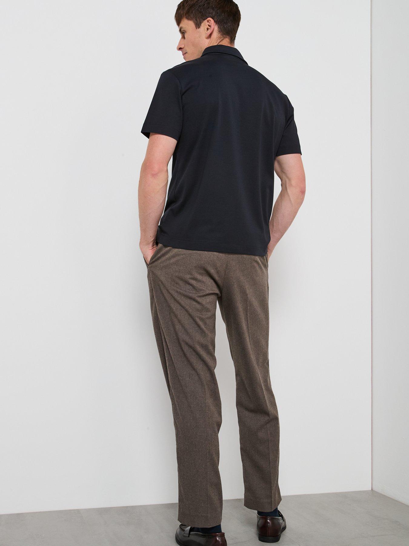 mango-carle-zip-neck-short-sleeve-polo-shirt-navyoutfit