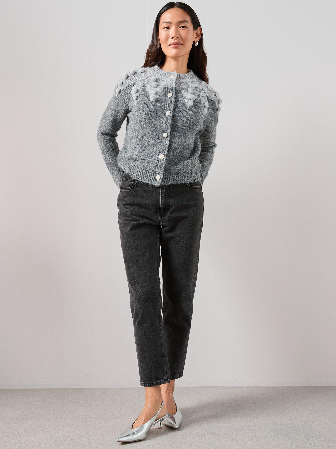 the-very-collection-crew-neck-pom-pom-jacquard-cardigan-greyback
