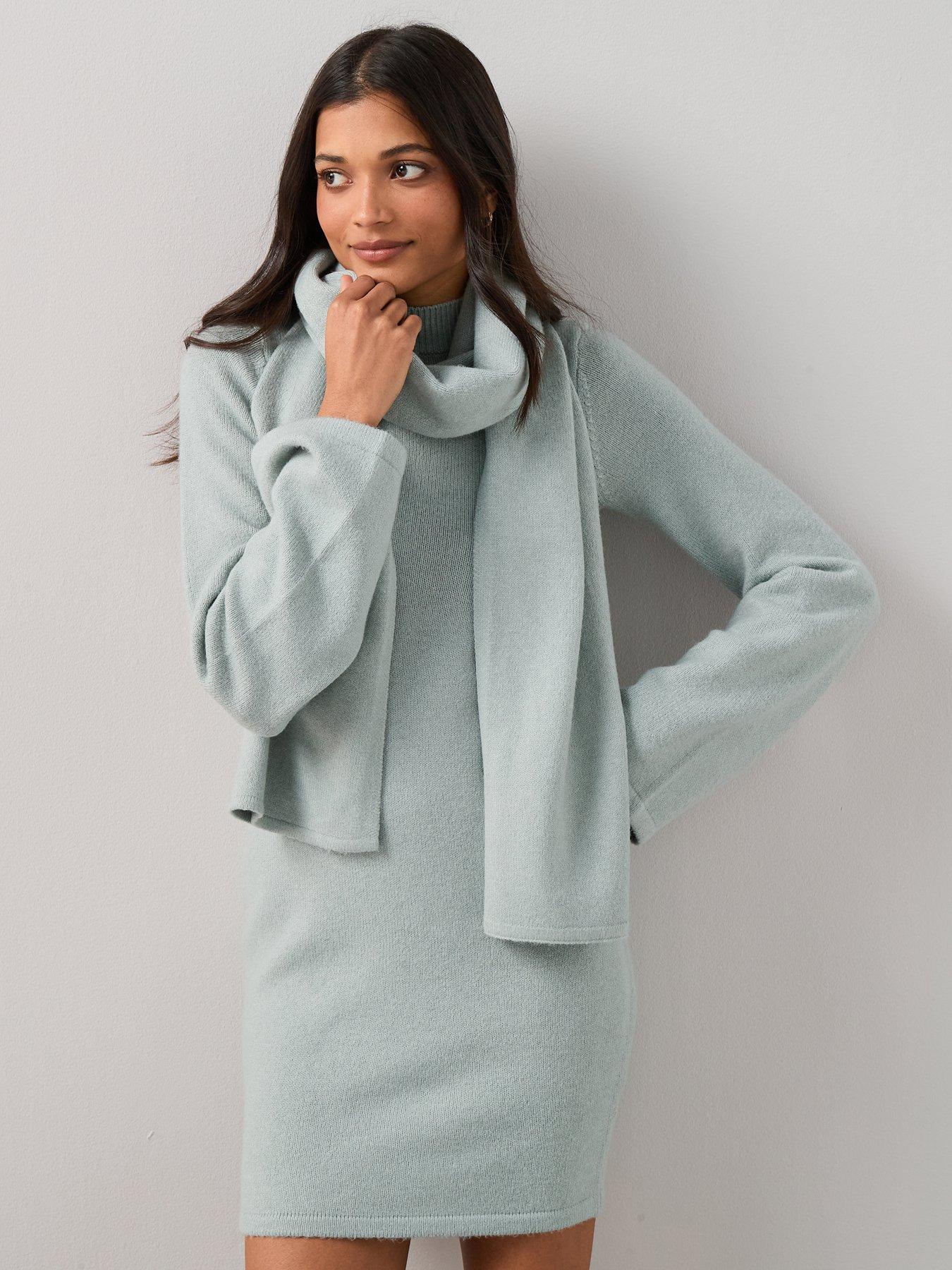 the-very-collection-cosy-yarn-2-in-1-mini-dress-with-wool-mint-greenfront