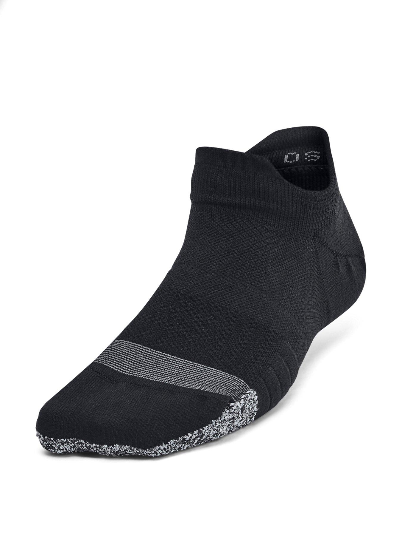 Image 2 of 4 of UNDER ARMOUR Womens Training Breathe 3Pack No Show Socks - Black