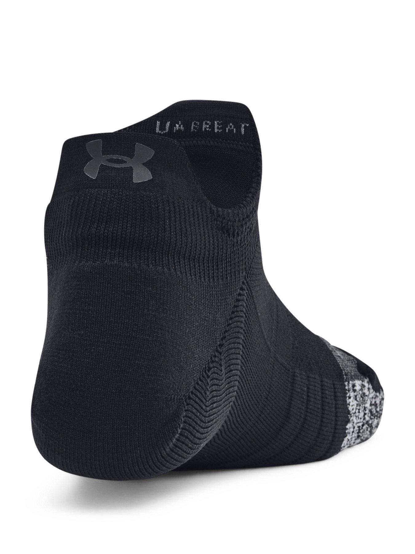 Image 3 of 4 of UNDER ARMOUR Womens Training Breathe 3Pack No Show Socks - Black
