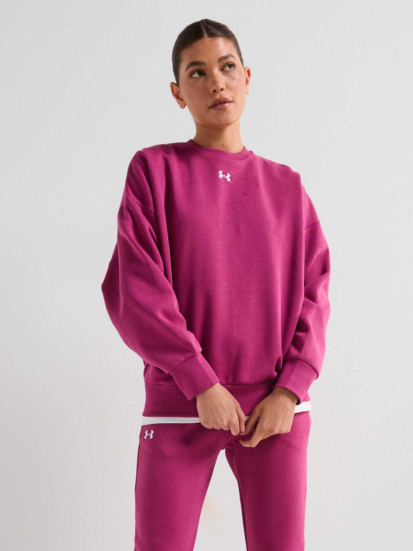 under-armour-womens-training-rival-fleece-oversized-crew-sweat-burgundy