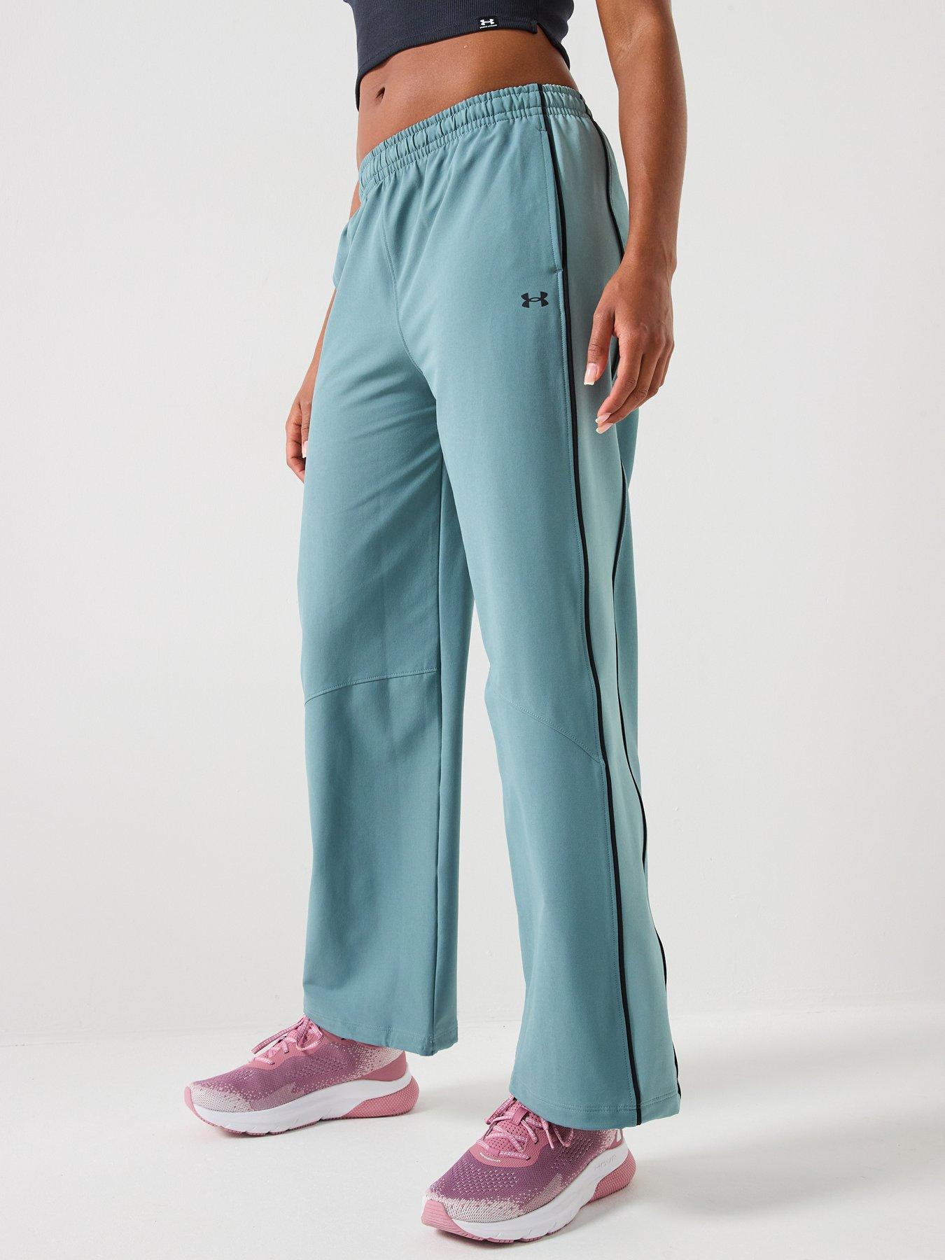 under-armour-womens-training-rival-woven-pants-green