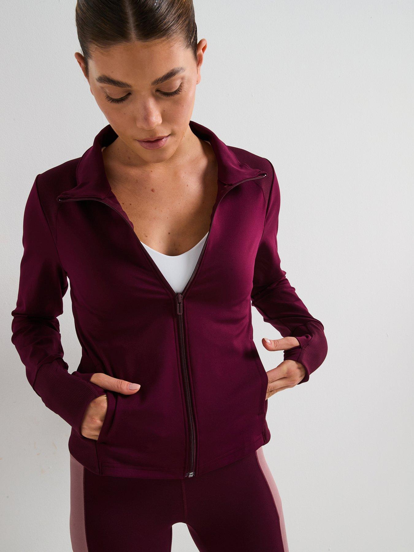 UNDER ARMOUR Womens Training Meridian Jacket - Burgundy