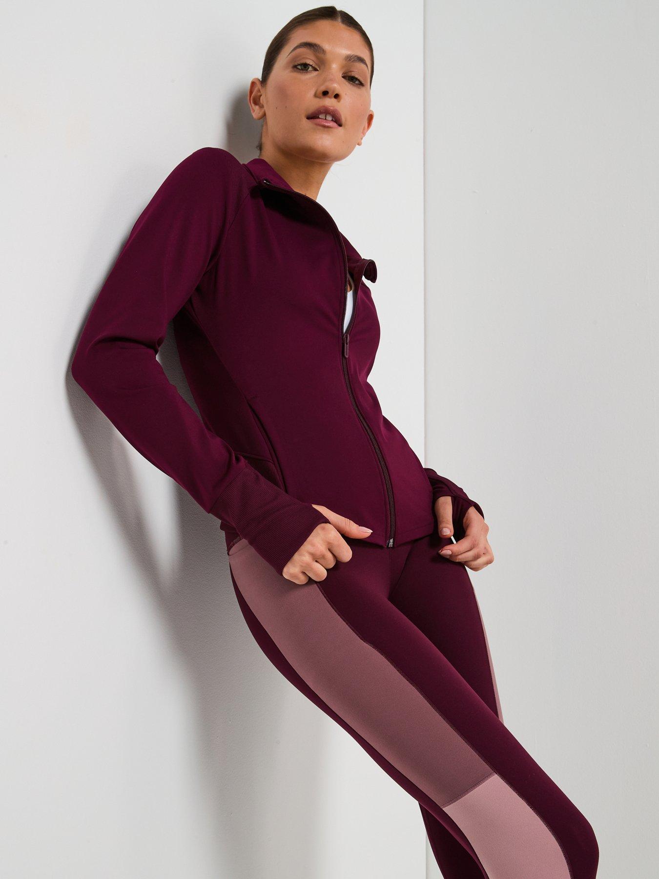 under-armour-womens-training-meridian-jacket-burgundydetail