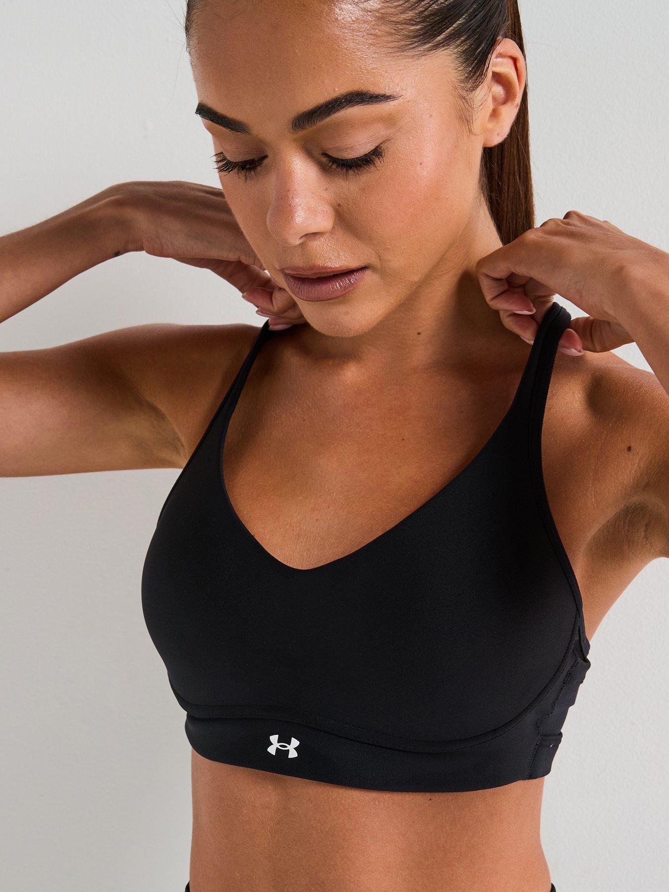 UNDER ARMOUR Womens Training Infinity 2.0 Light Support A-C Cup Sports Bra - Black