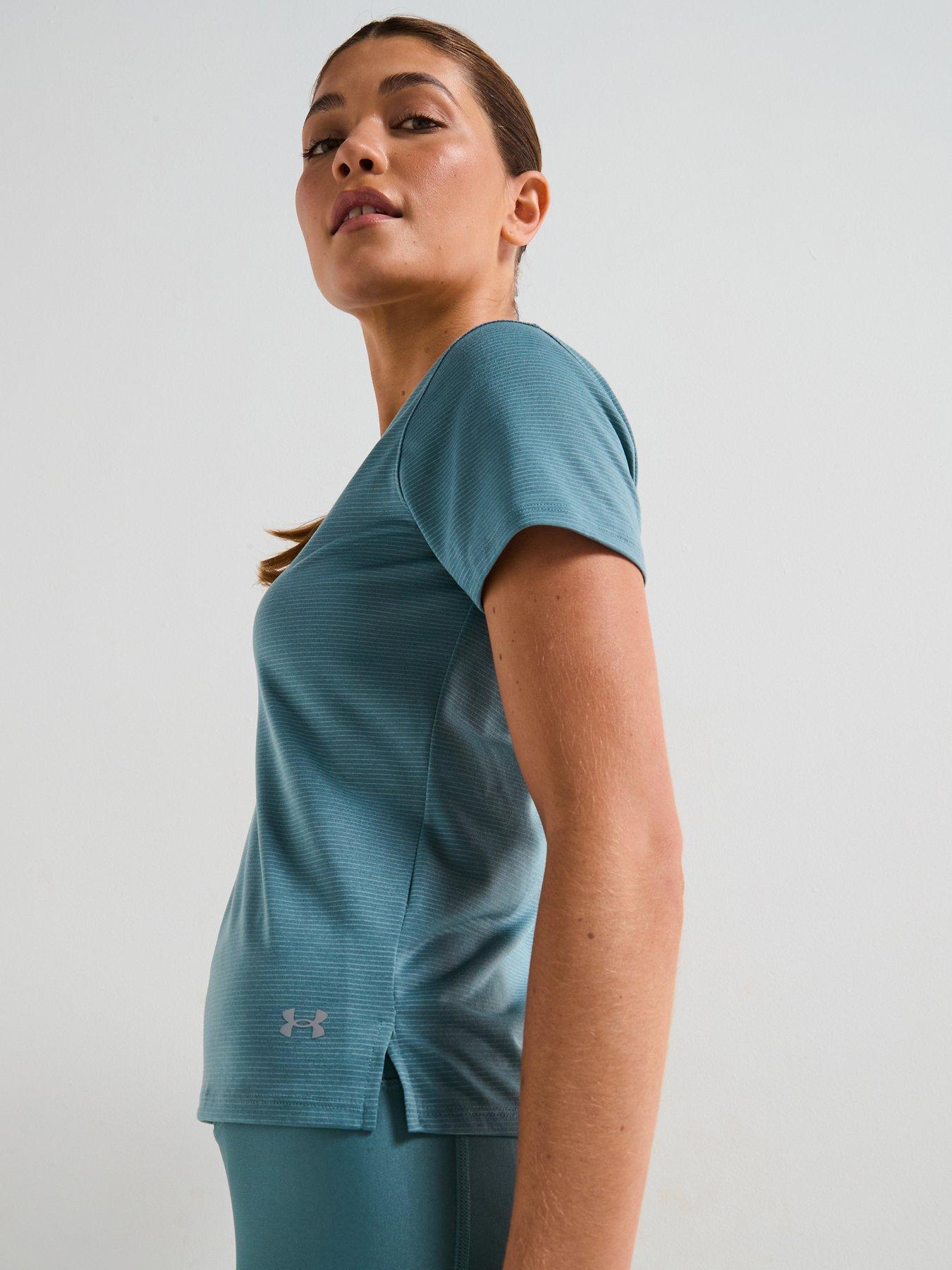 UNDER ARMOUR Womens Running Launch T-Shirt - Green
