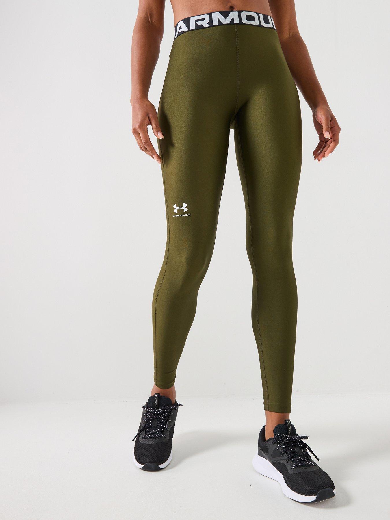 UNDER ARMOUR Womens Training Heatgear Tights - Green