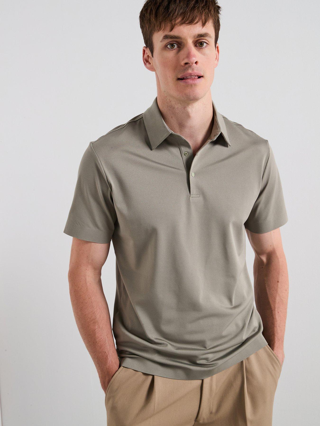 Mango Palamos Short Sleeve Polo Shirt - Green