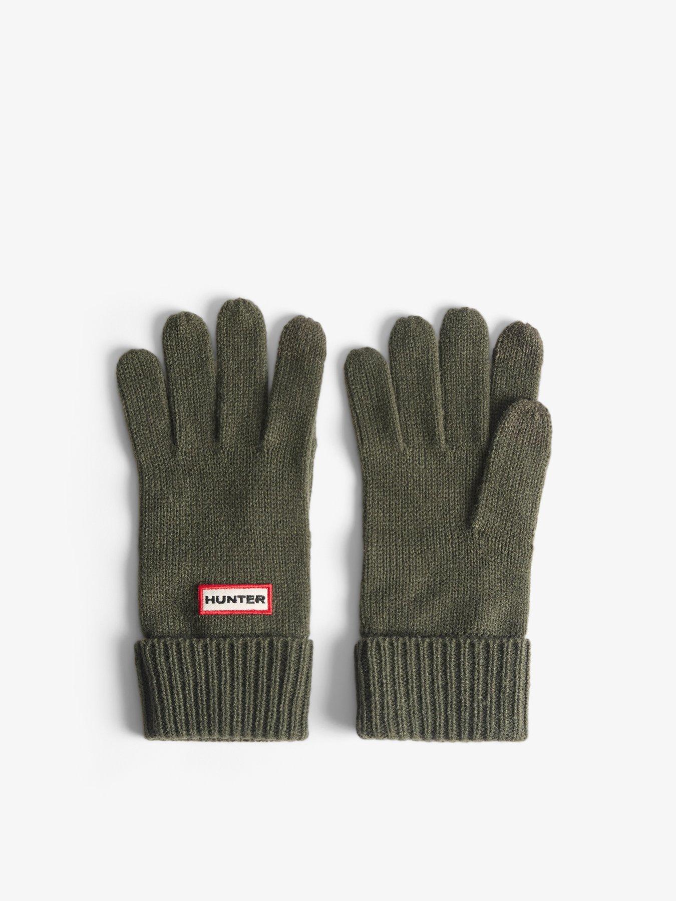 Image 2 of 4 of Hunter Ribbed Pom Beanie/Gloves Box Set - Khaki