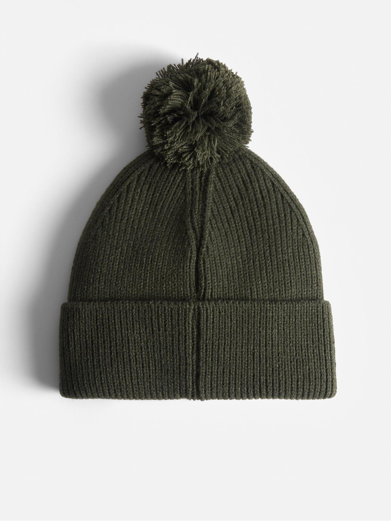 Image 3 of 4 of Hunter Ribbed Pom Beanie/Gloves Box Set - Khaki