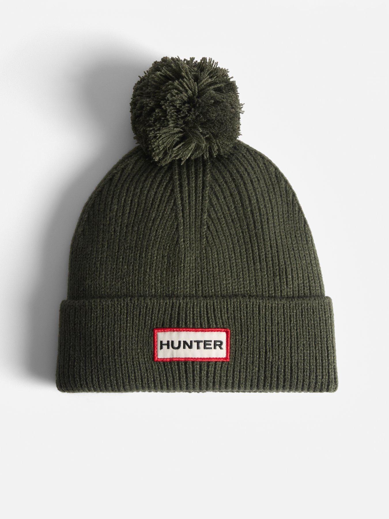Image 4 of 4 of Hunter Ribbed Pom Beanie/Gloves Box Set - Khaki