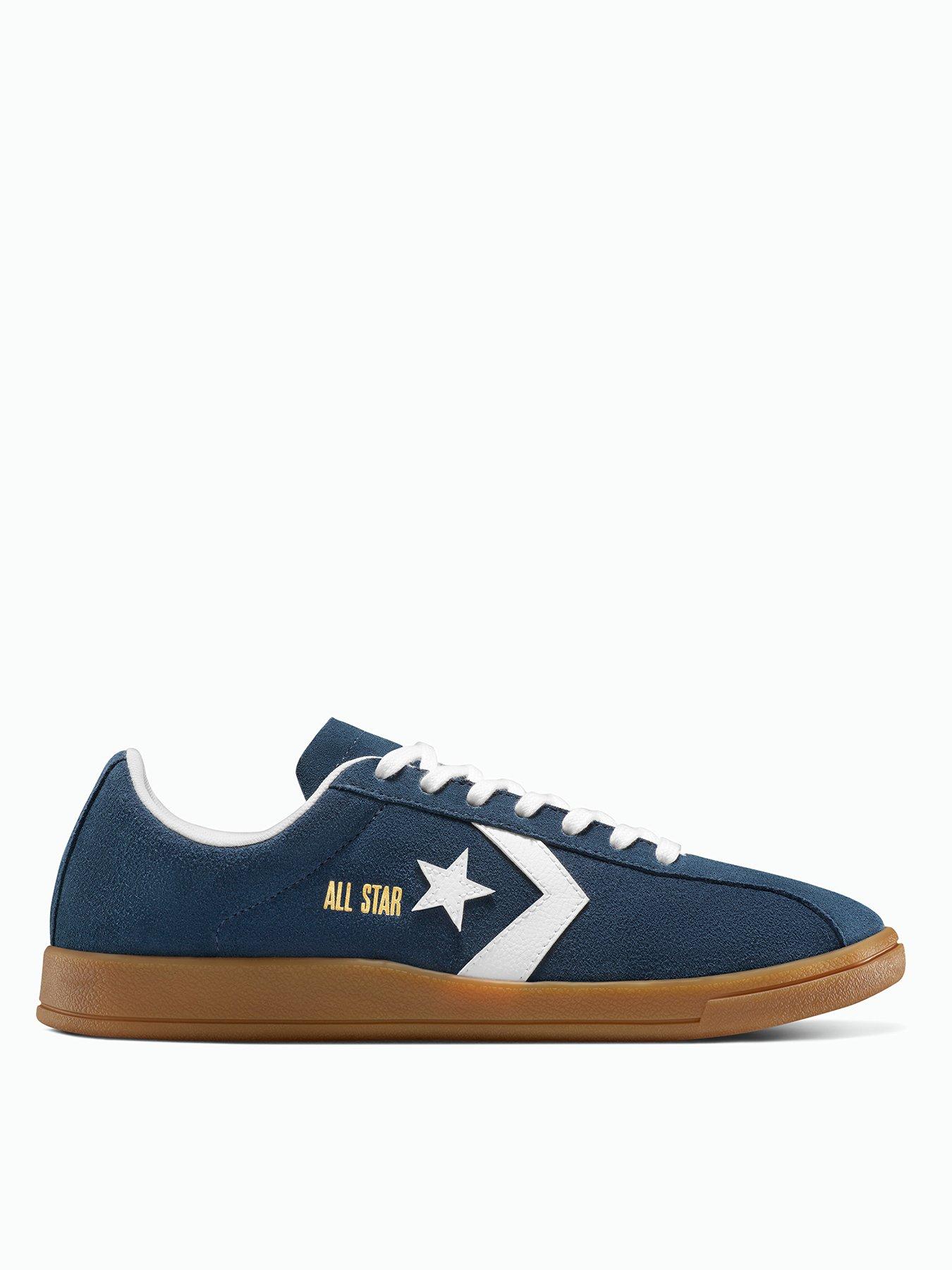 Converse Mens Converse Classic Trainer Suede Low Top -blue