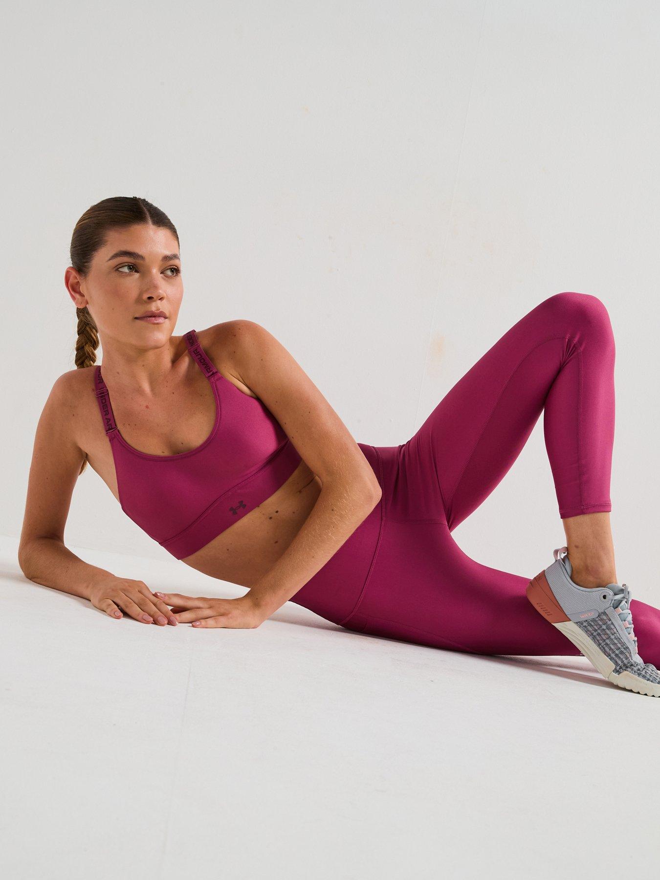undefined Womens Training Infinity 2.0 Mid Support A-c Cup Sports Bra - Burgundy