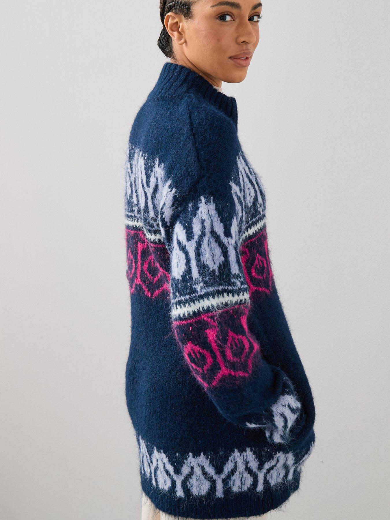 the-very-collection-zip-through-fairisle-cardigan-bluestillFront