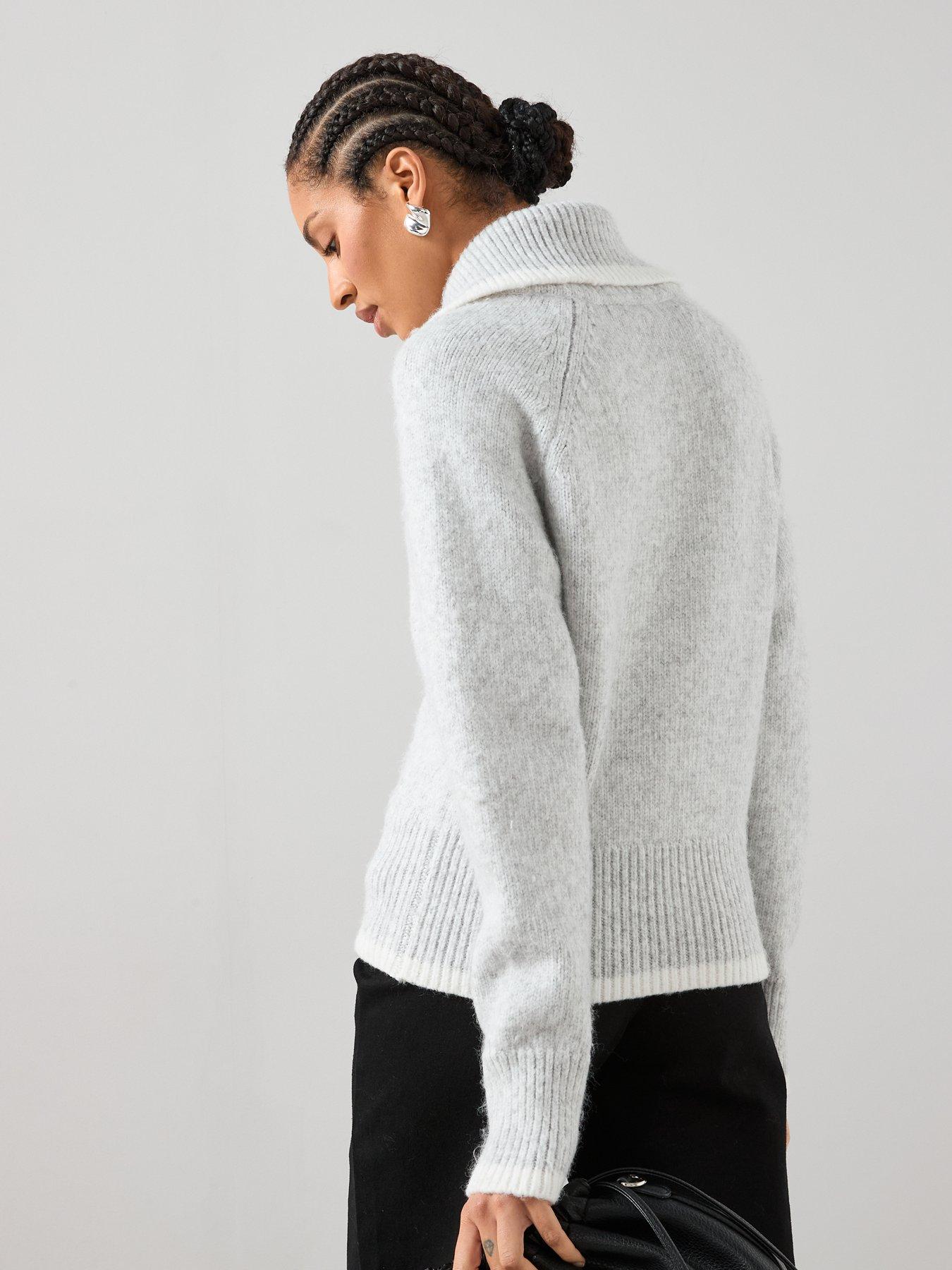 the-very-collection-contrast-zip-through-knitted-cardigan-greystillFront
