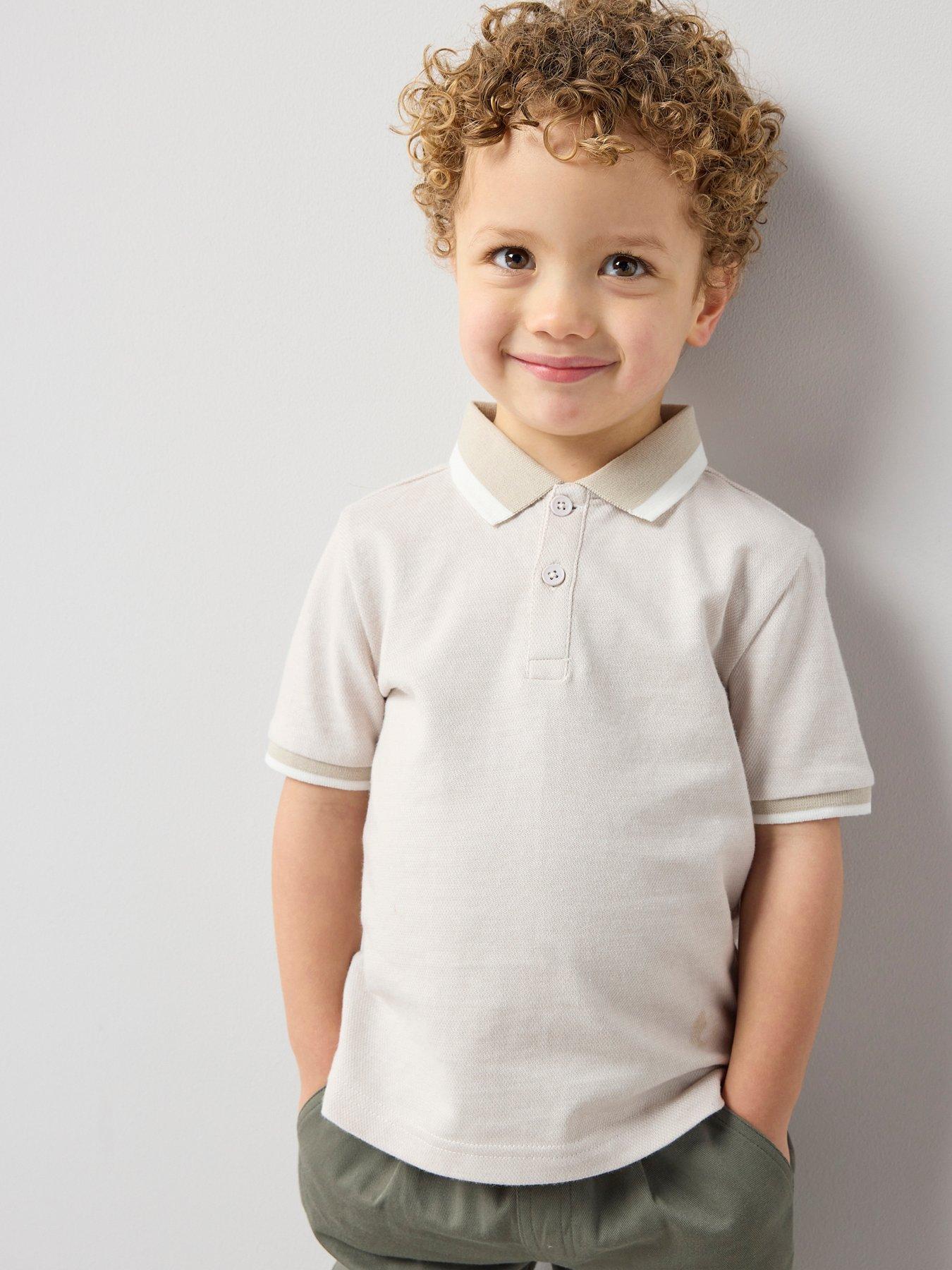 the-very-collection-boys-short-sleeve-textured-polo-and-chino-outfit-set