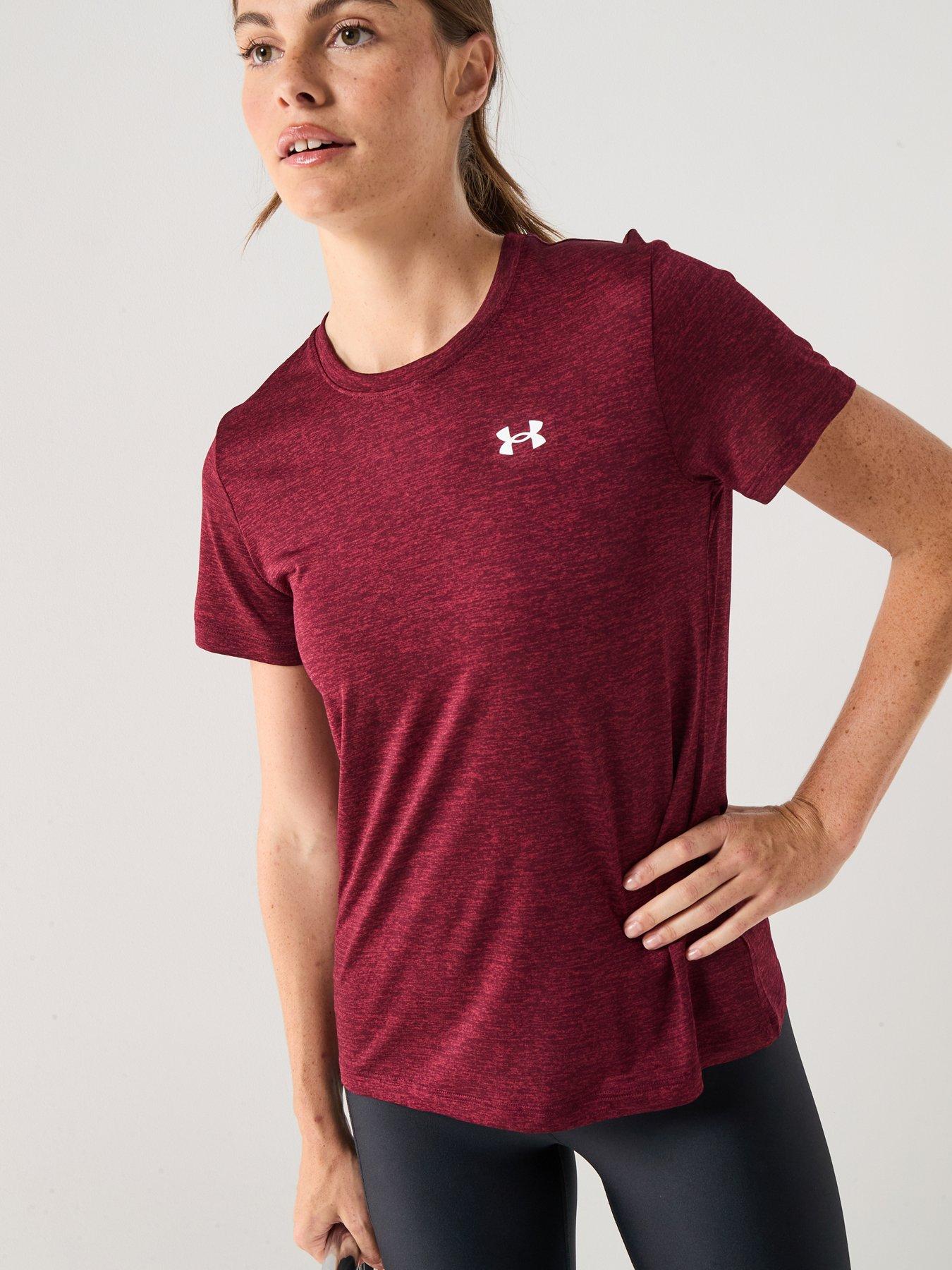 under-armour-womens-training-tech-twist-t-shirt-burgundy