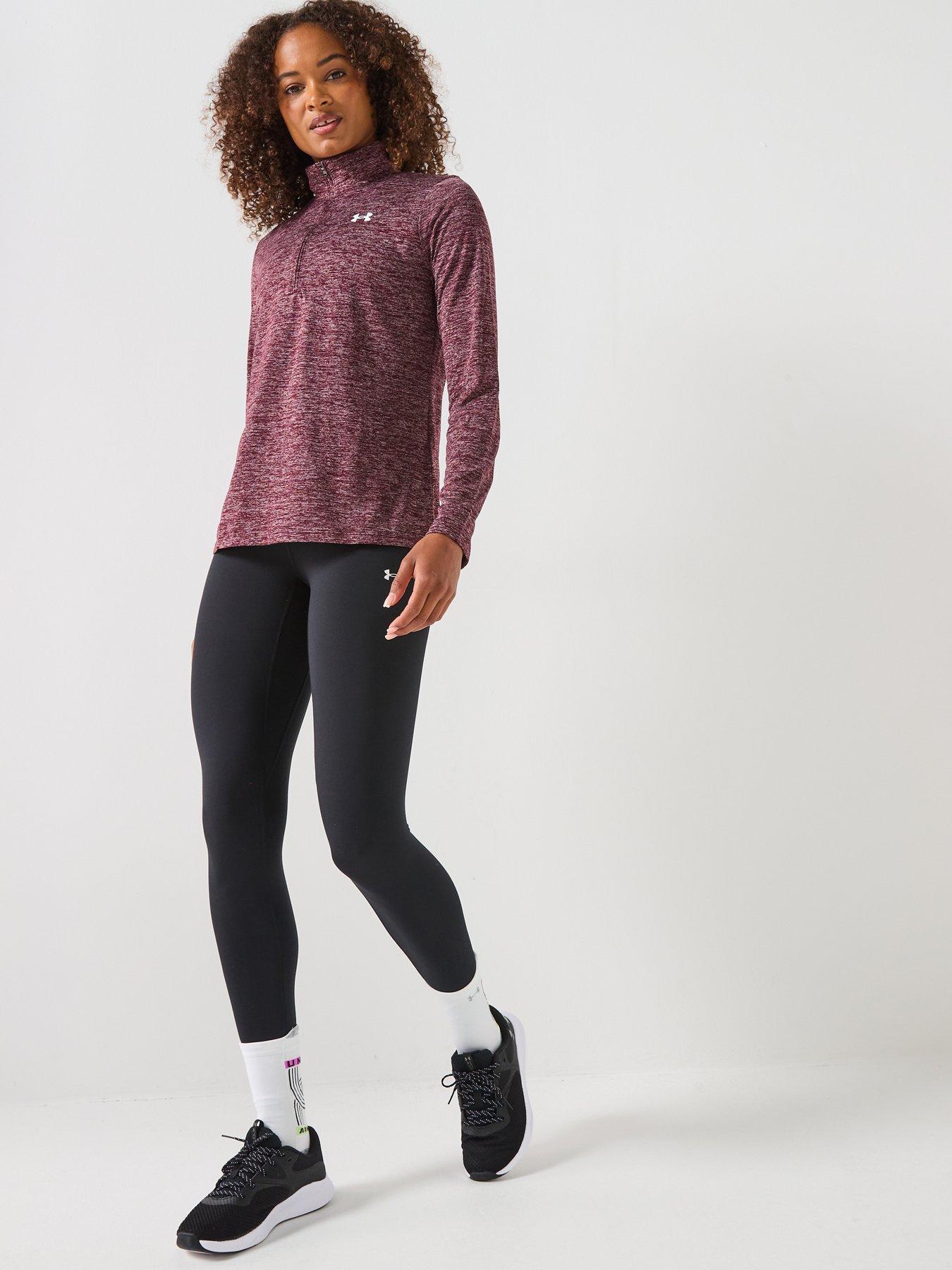 under-armour-womens-training-tech-twist-12-zip-top-burgundyback
