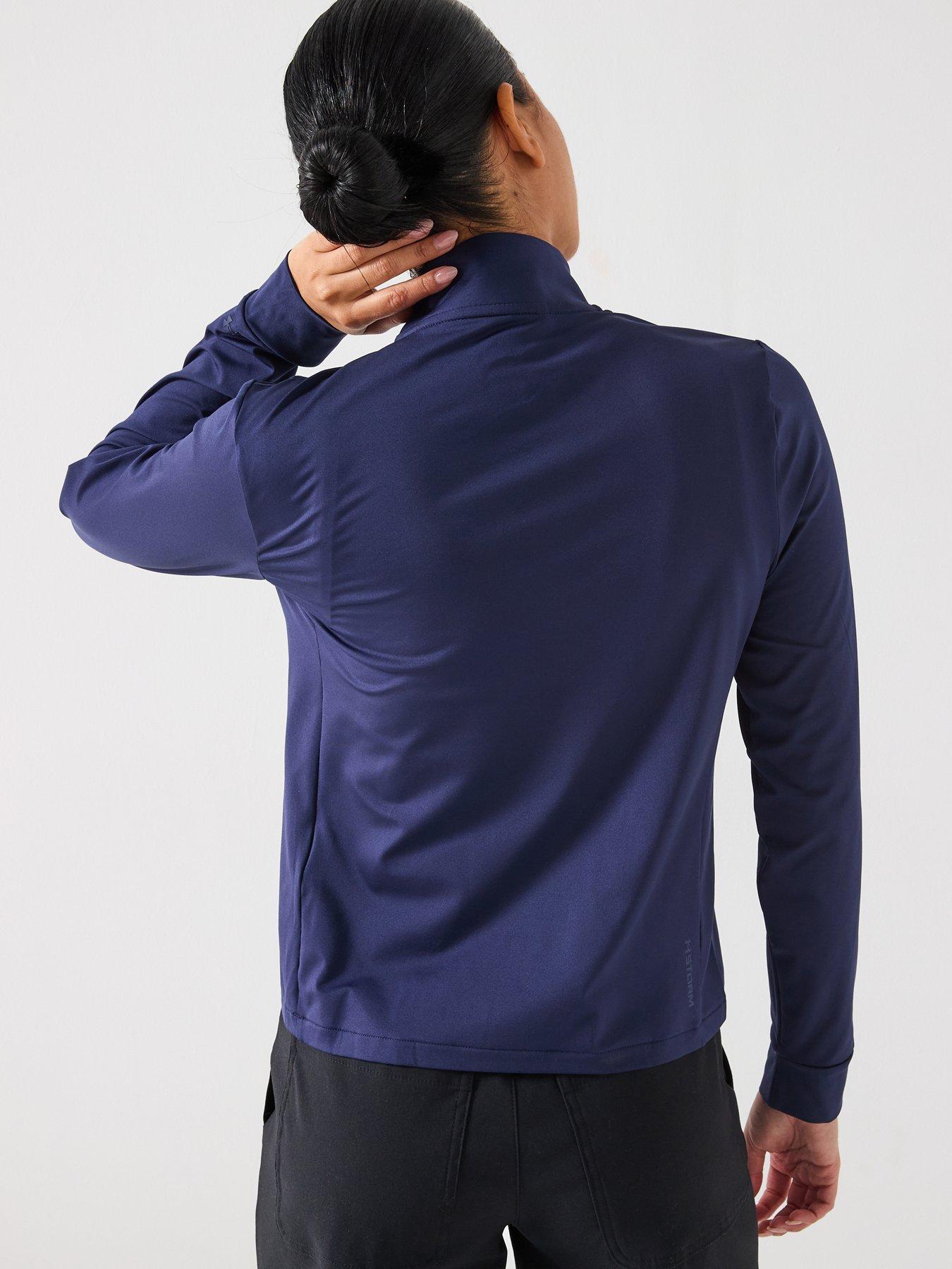 under-armour-womens-golf-drive-14-zip-top-navystillFront
