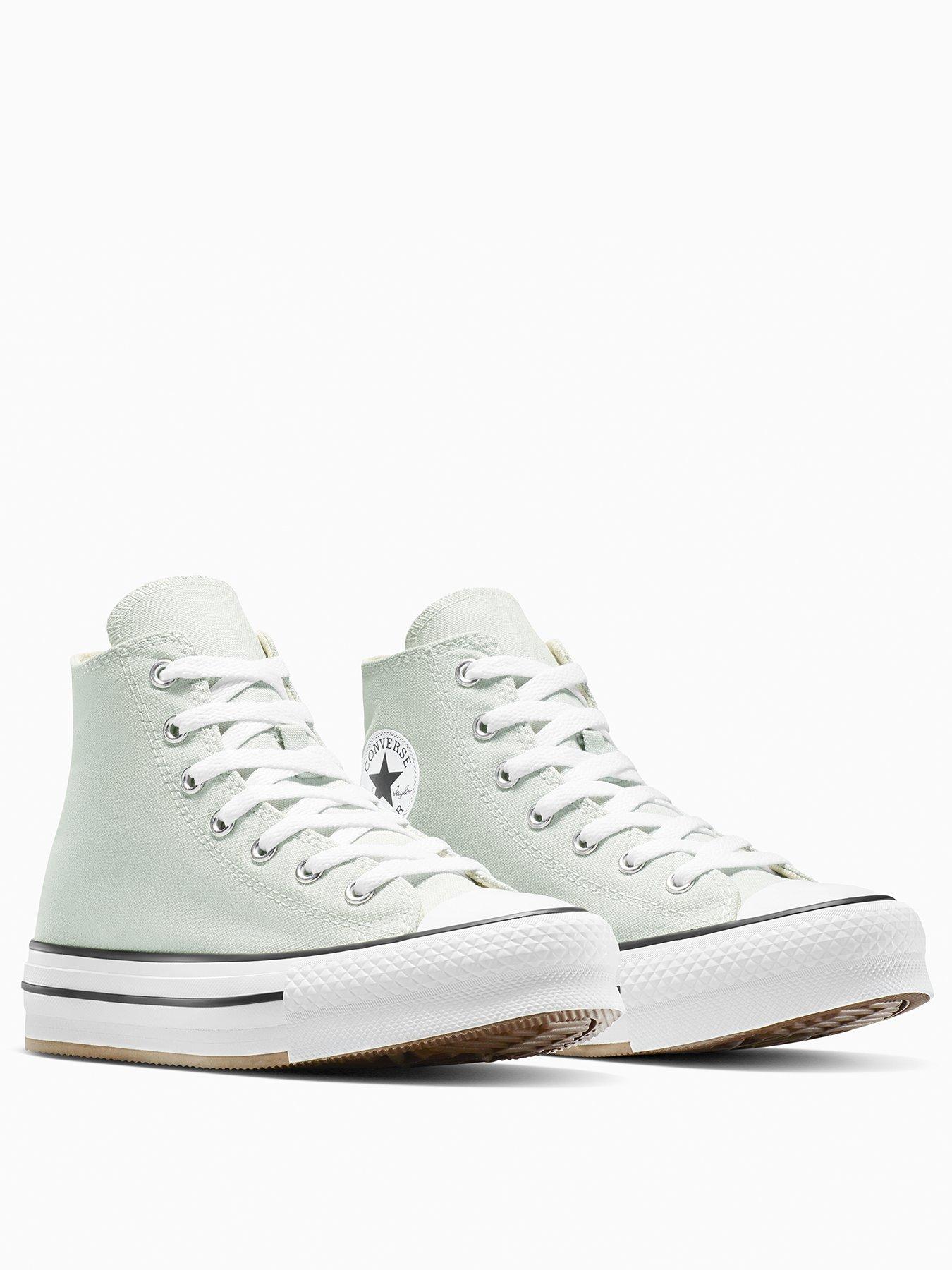 Image 2 of 7 of Converse Juniors Chuck Taylor All Star Eva Lift Platform High Top - Grey