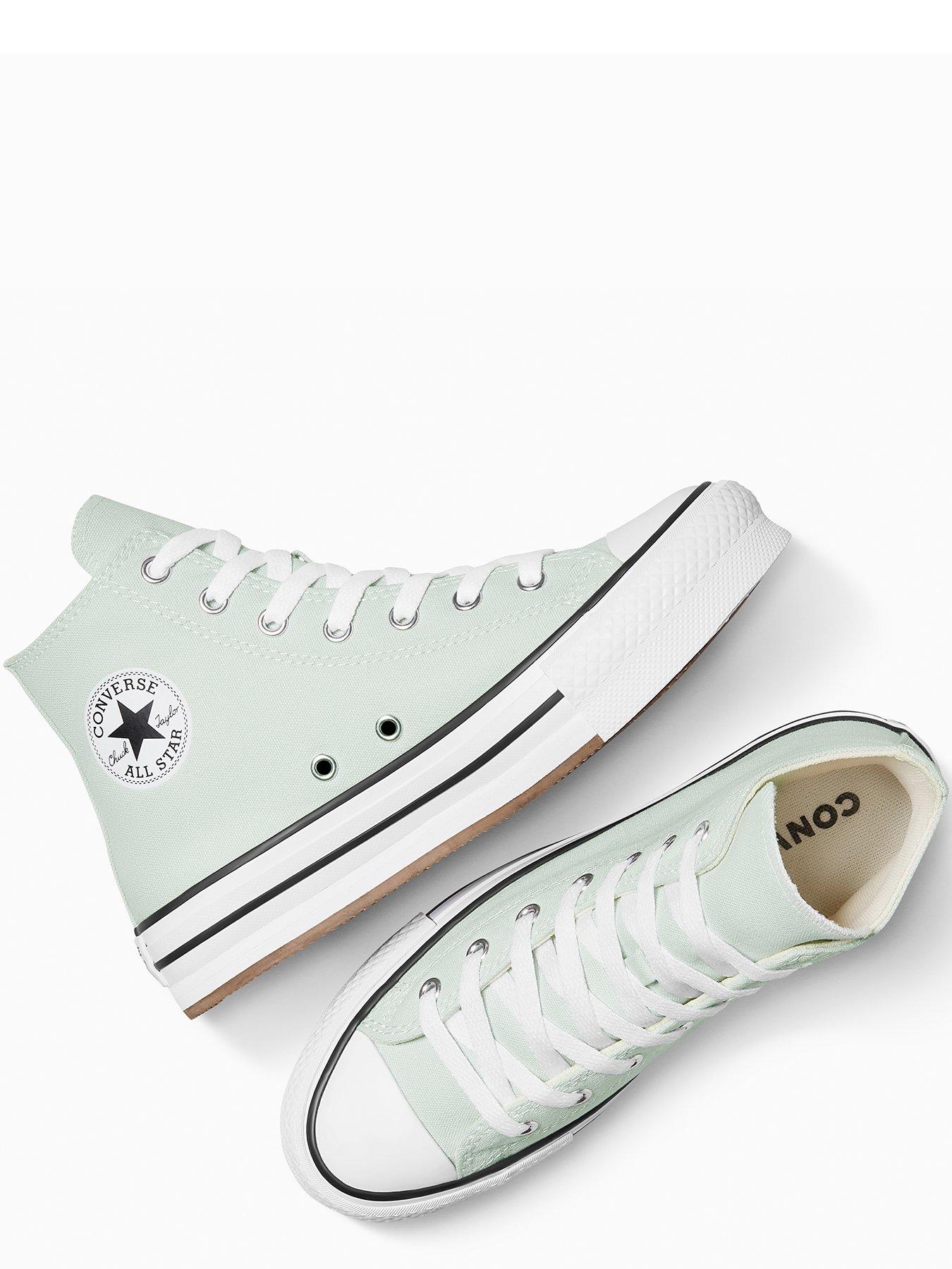 Image 4 of 7 of Converse Juniors Chuck Taylor All Star Eva Lift Platform High Top - Grey
