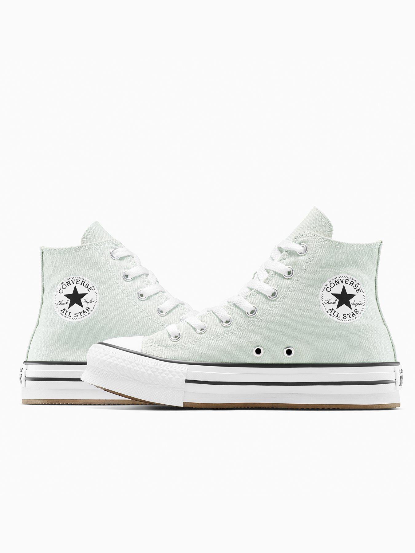 Image 6 of 7 of Converse Juniors Chuck Taylor All Star Eva Lift Platform High Top - Grey