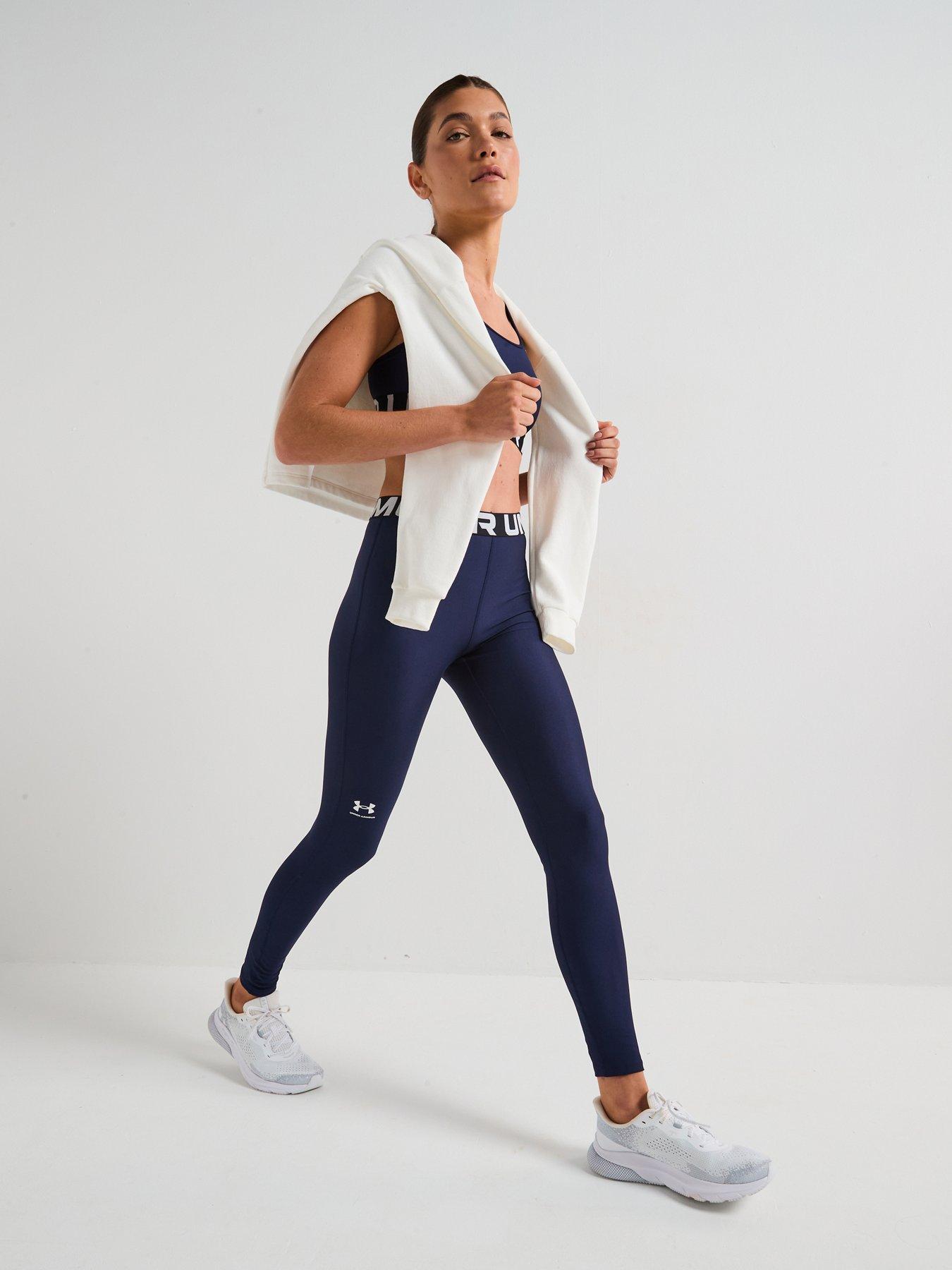 UNDER ARMOUR Womens Training HeatGear Tights - Navy