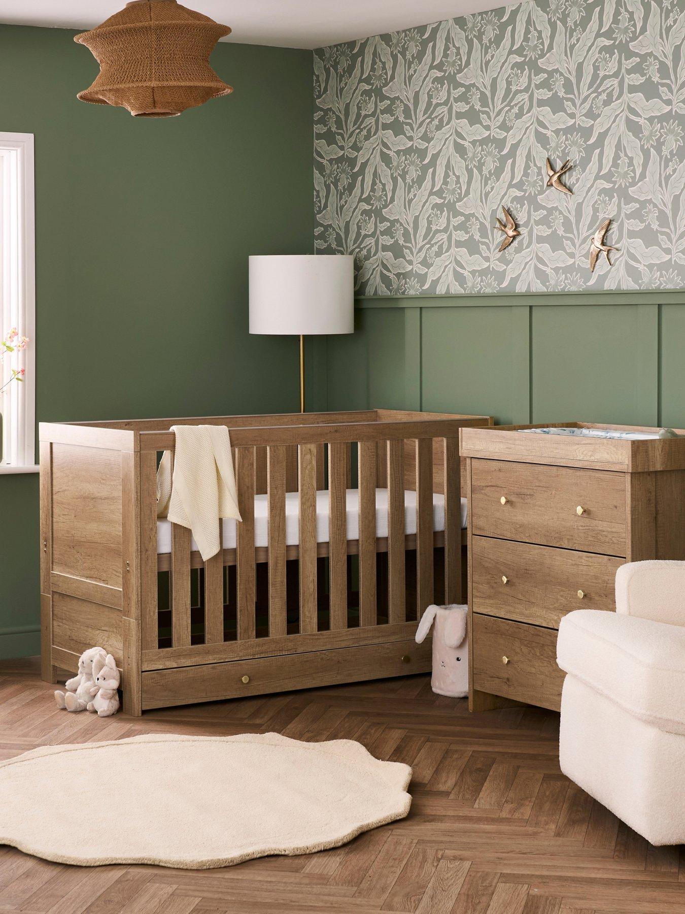 Image of Obaby Nika 2 Piece Room Set  &  Under Drawer - Oak