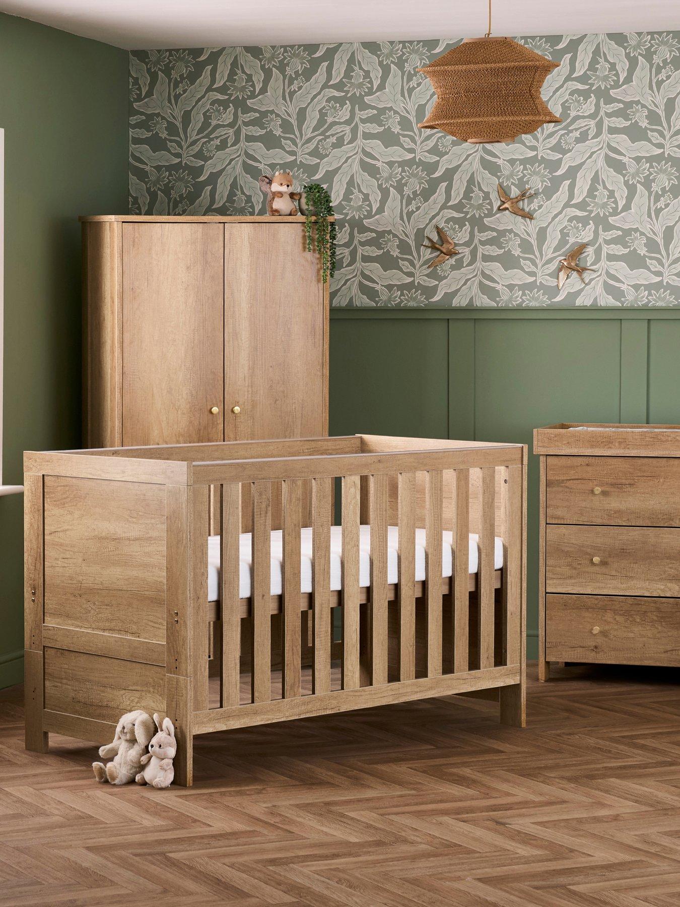 Image 1 of 7 of Obaby Nika 3 Piece Room Set - Oak