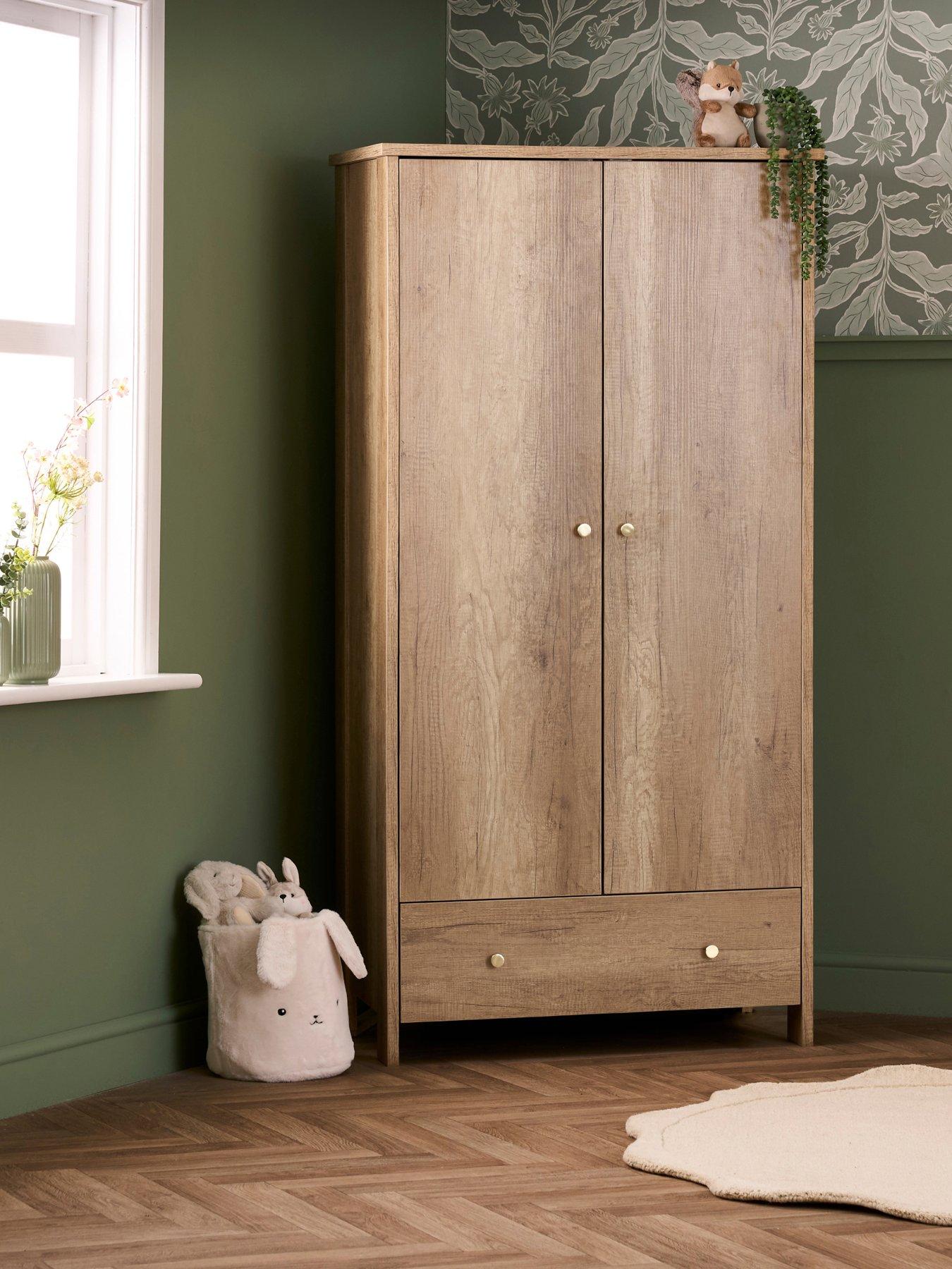 Obaby Nika Double Wardrobe - Oak